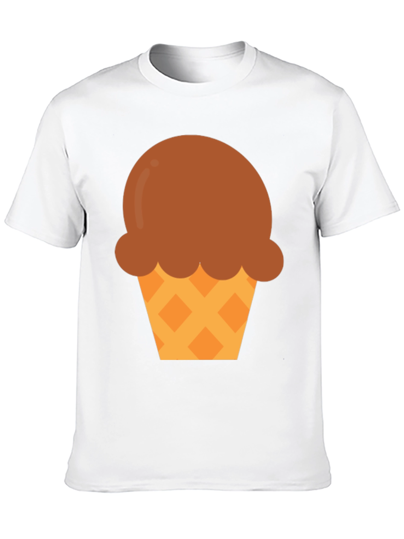 Ice Cream Graphic Tee - Black Cotton Comfort