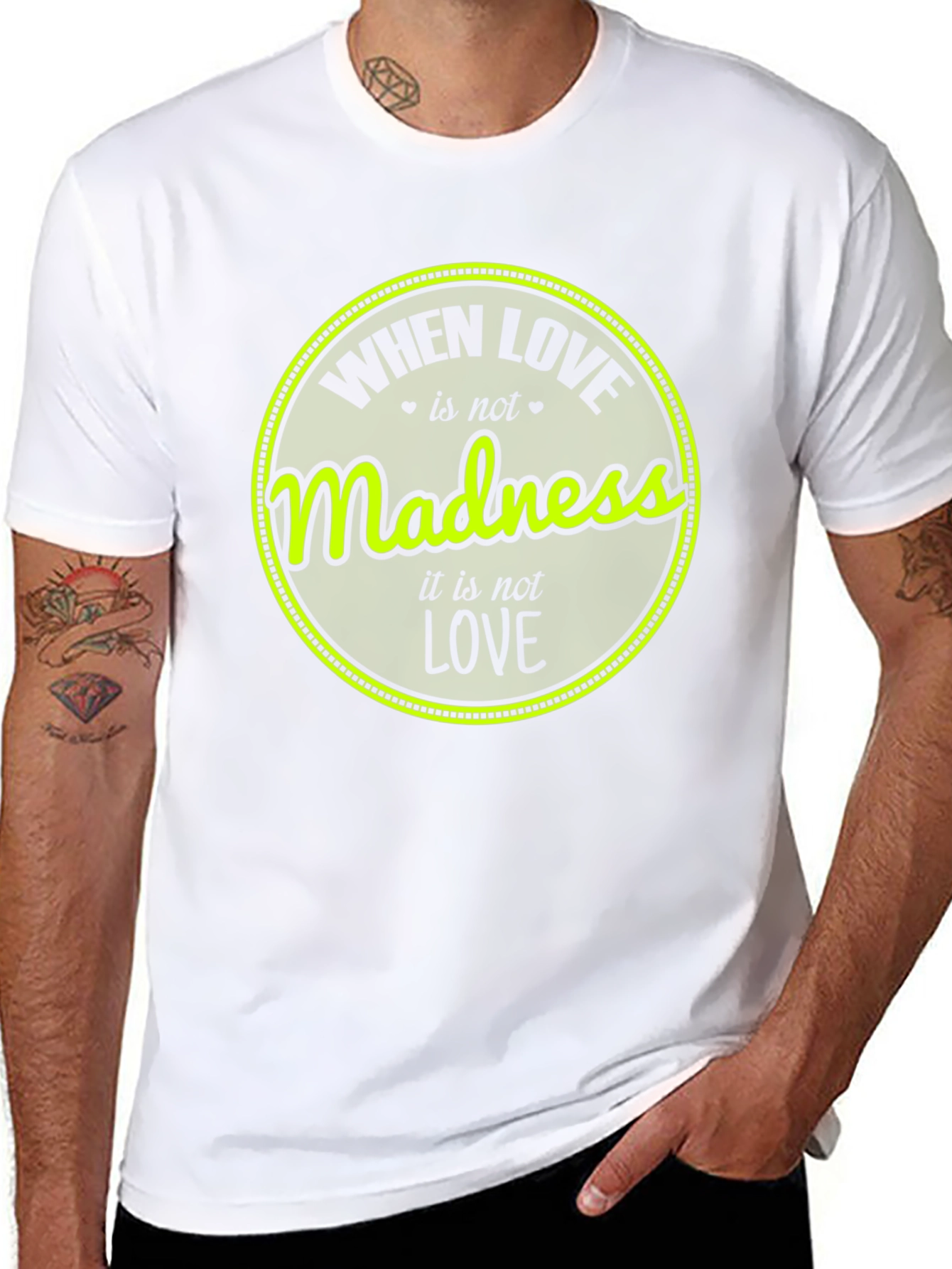 Madness Love T-Shirt - Unique Graphic Tee