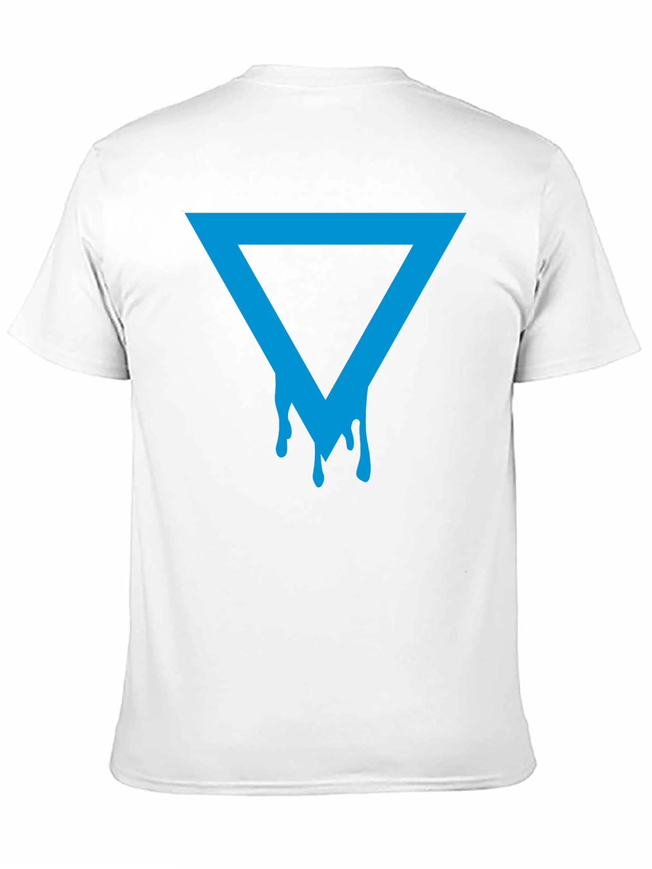 Dripping Triangle Graphic Black T-Shirt