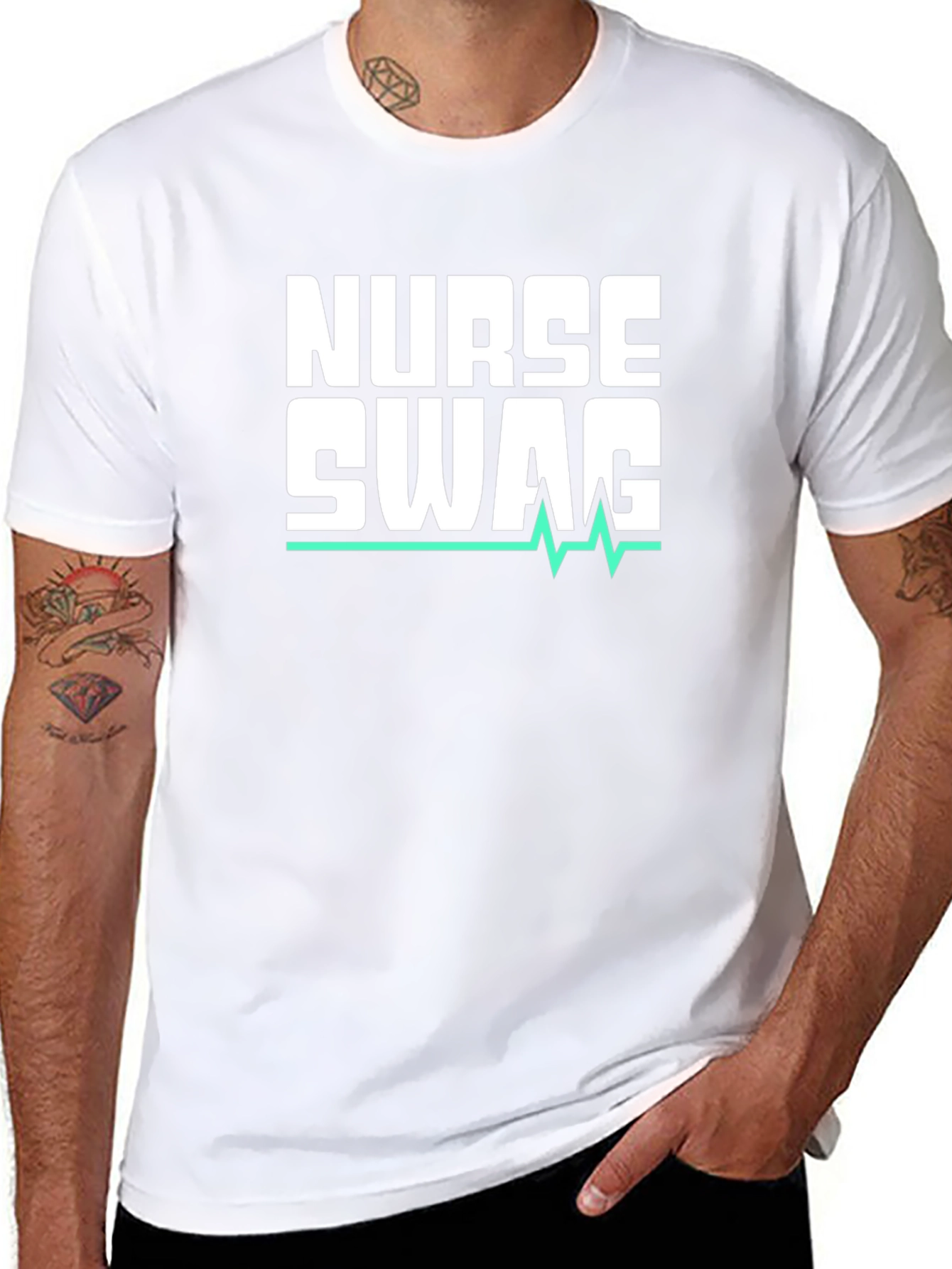 Nurse Swag T-Shirt - Black Graphic Tee