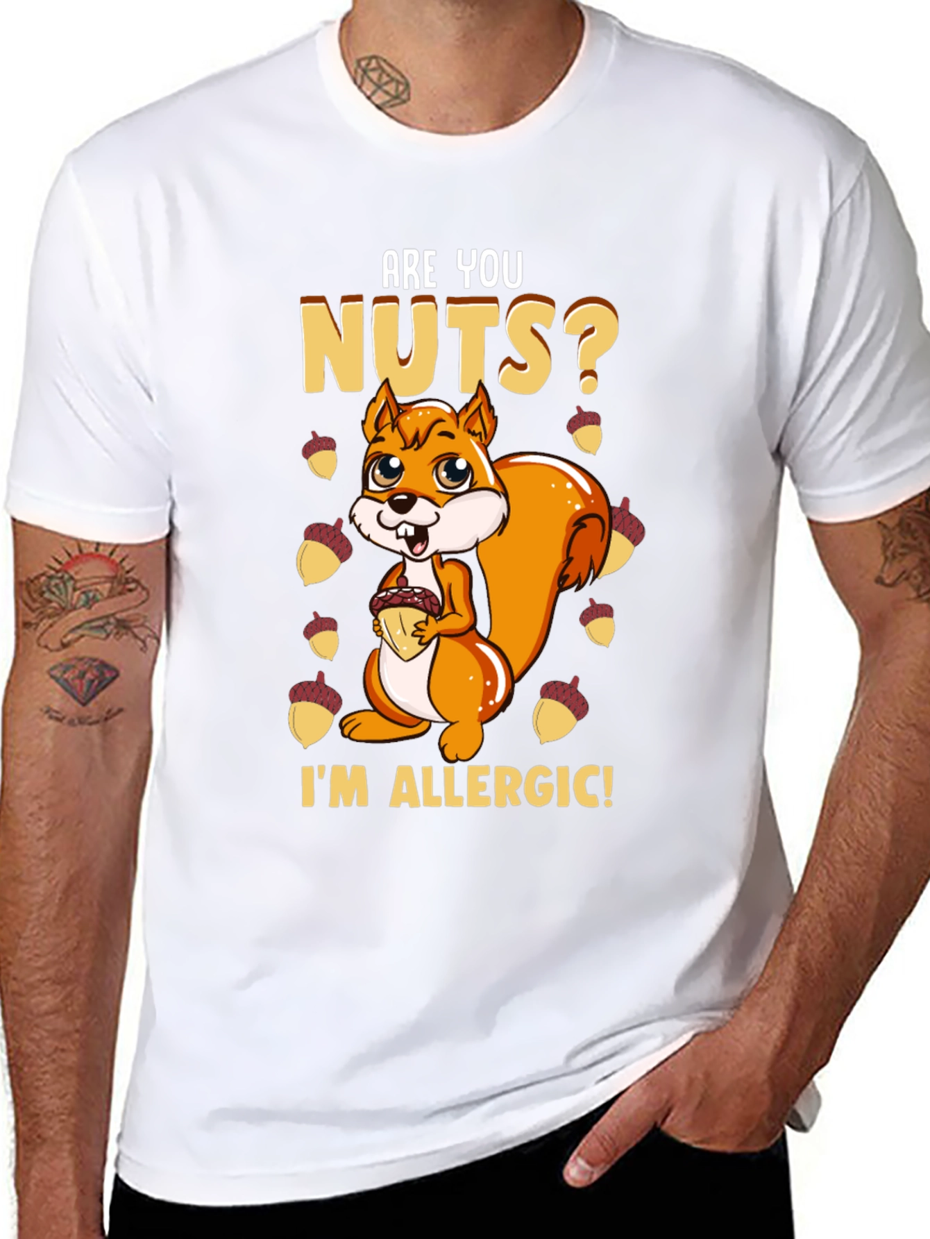 Funny Squirrel Nut Allergy T-Shirt