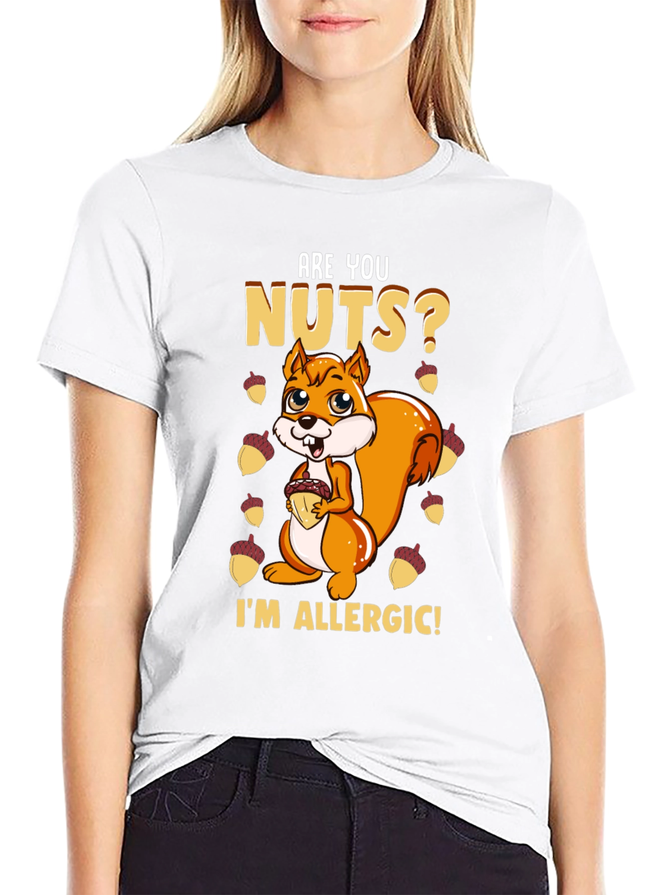 Funny Squirrel Nut Allergy T-Shirt