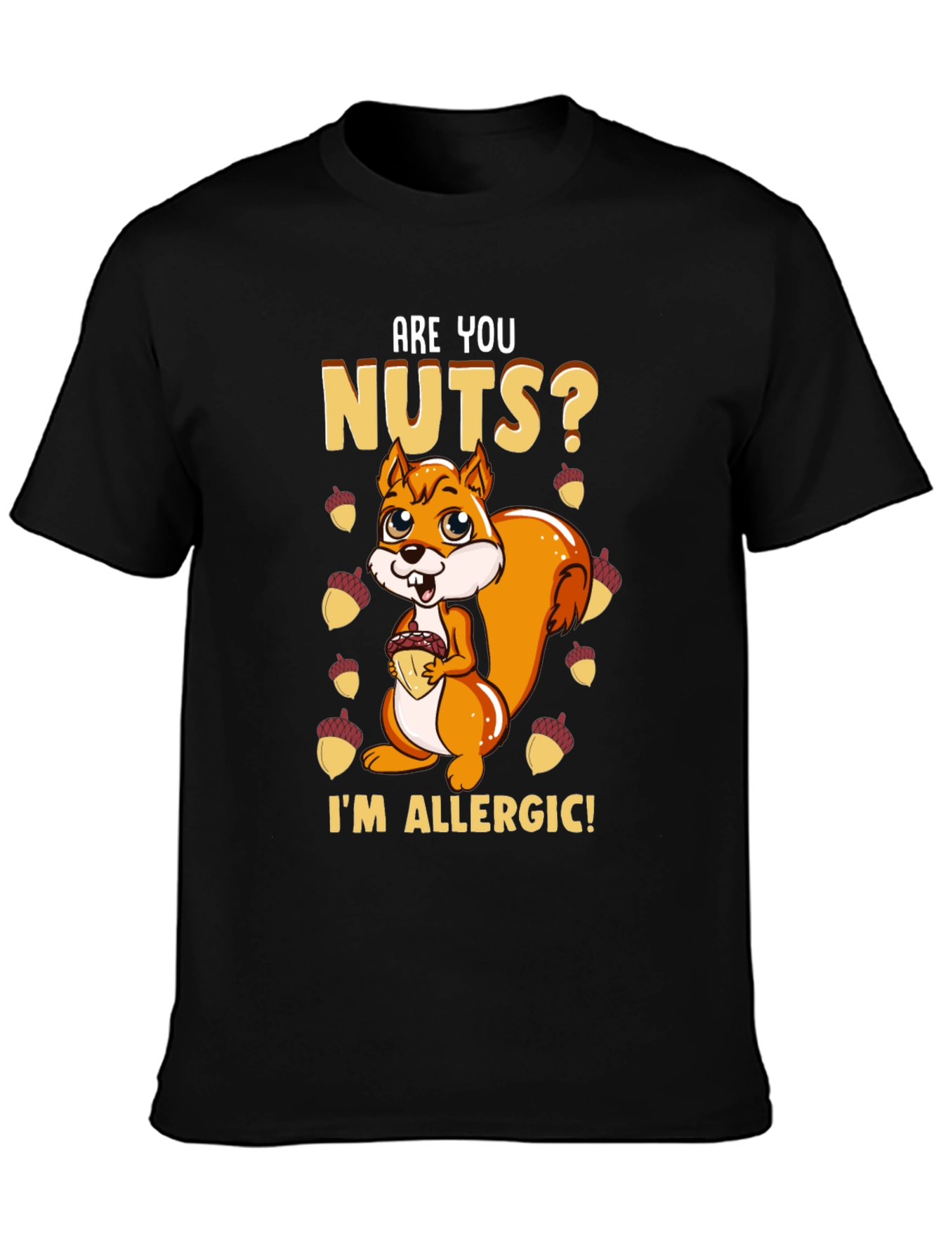 Funny Squirrel Nut Allergy T-Shirt