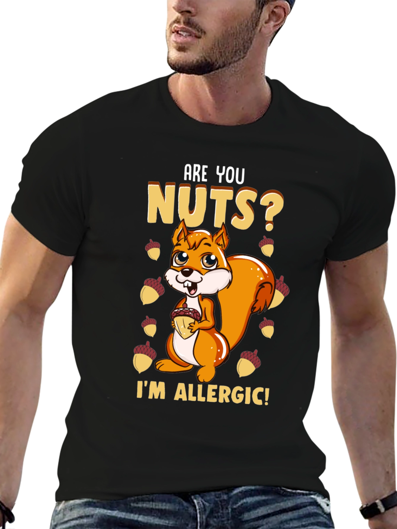 Funny Squirrel Nut Allergy T-Shirt