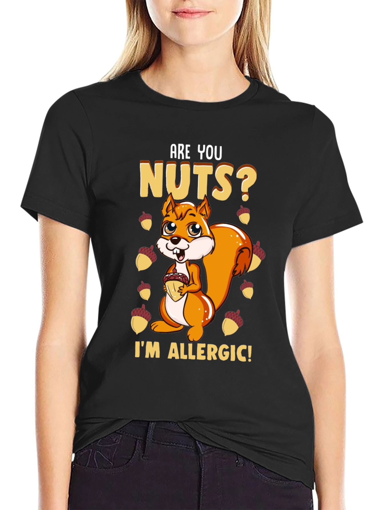 Funny Squirrel Nut Allergy T-Shirt