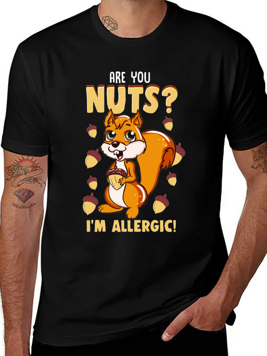 Funny Squirrel Nut Allergy T-Shirt