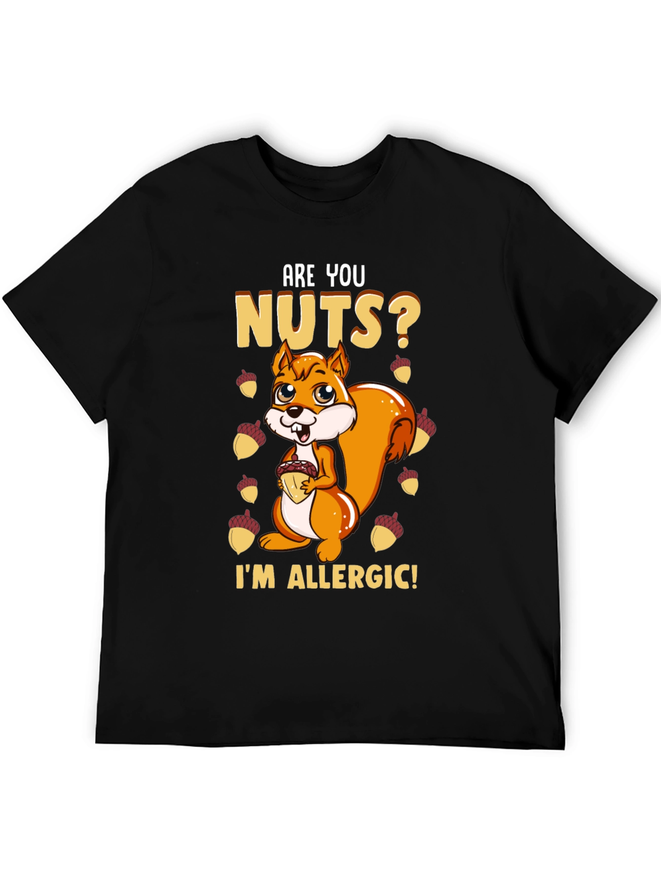Funny Squirrel Nut Allergy T-Shirt