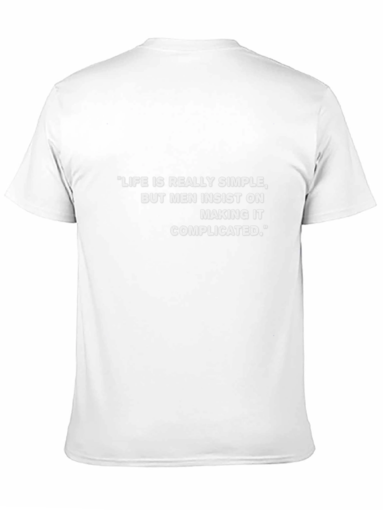 Life is Simple Mens Graphic Tee - Black