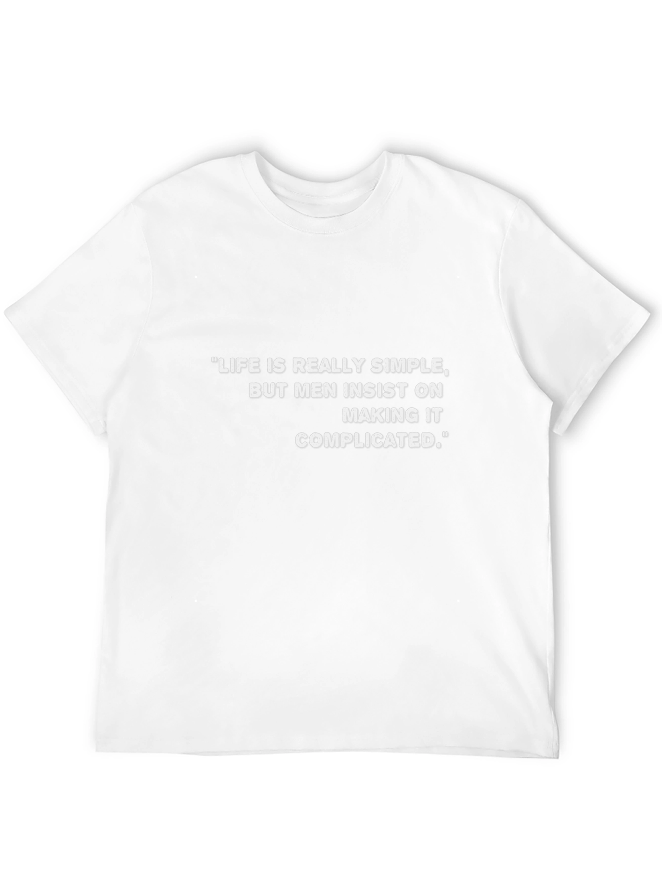 Life is Simple Mens Graphic Tee - Black