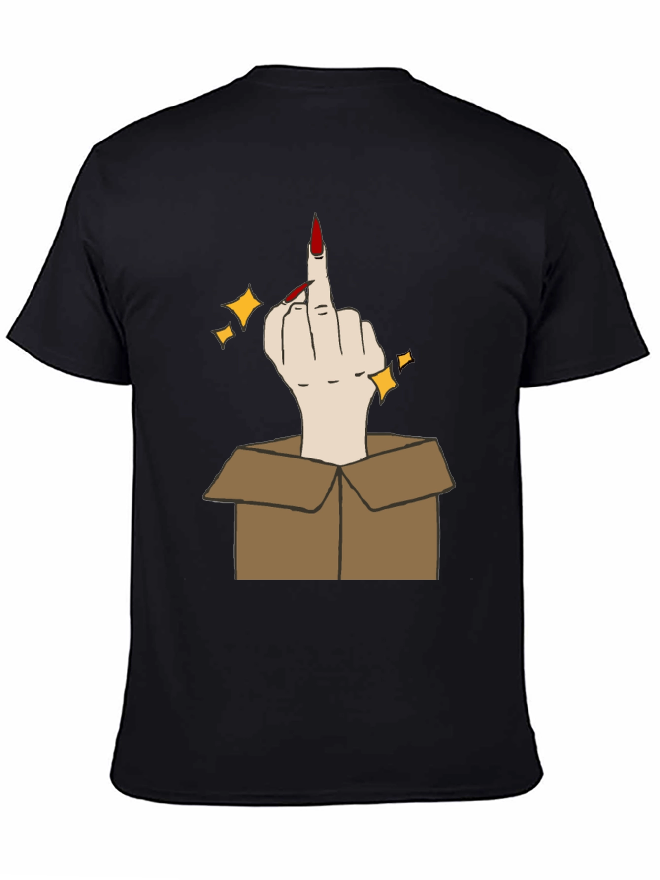 Middle Finger in a Box Graphic Tee