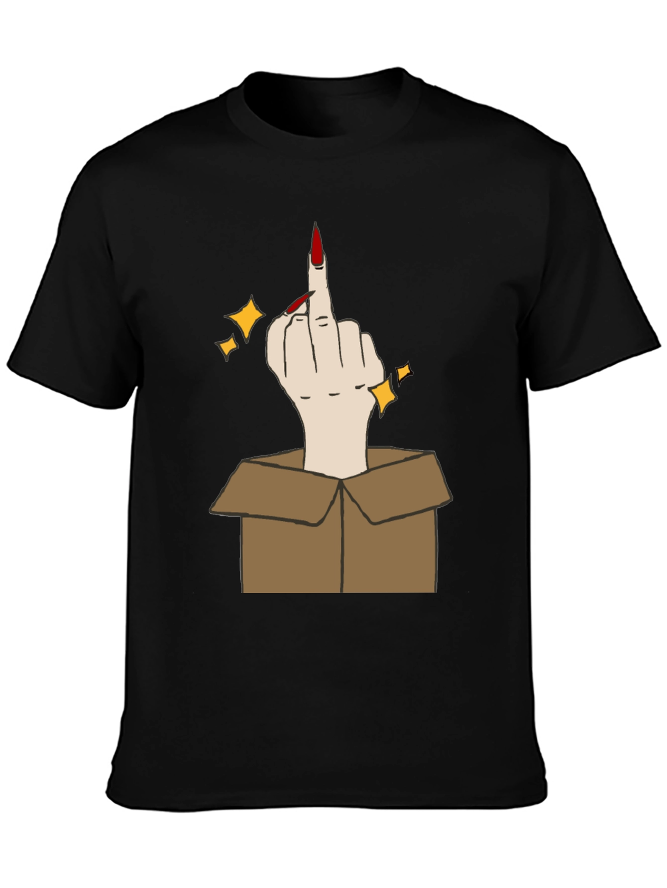 Middle Finger in a Box Graphic Tee