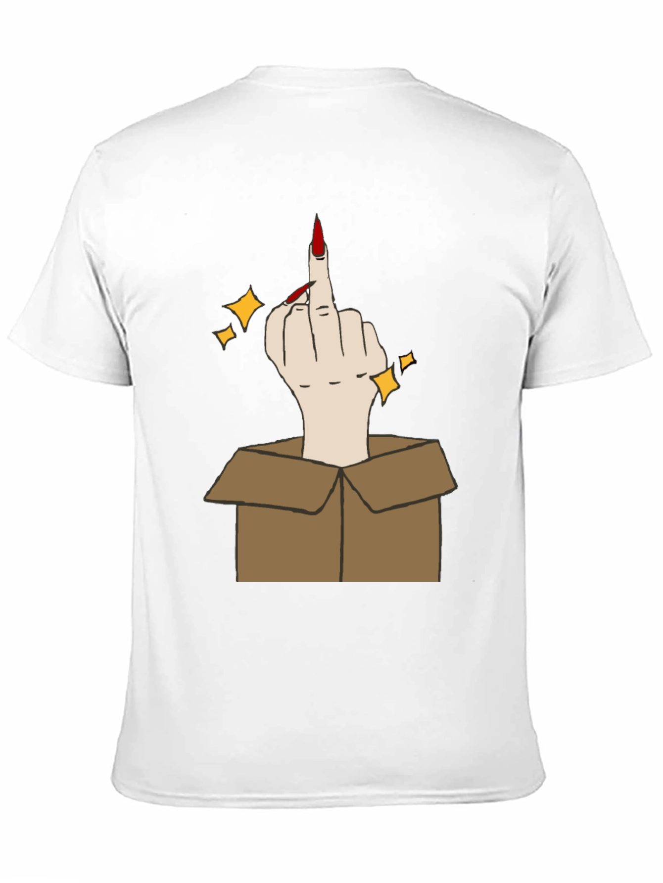 Middle Finger in a Box Graphic Tee