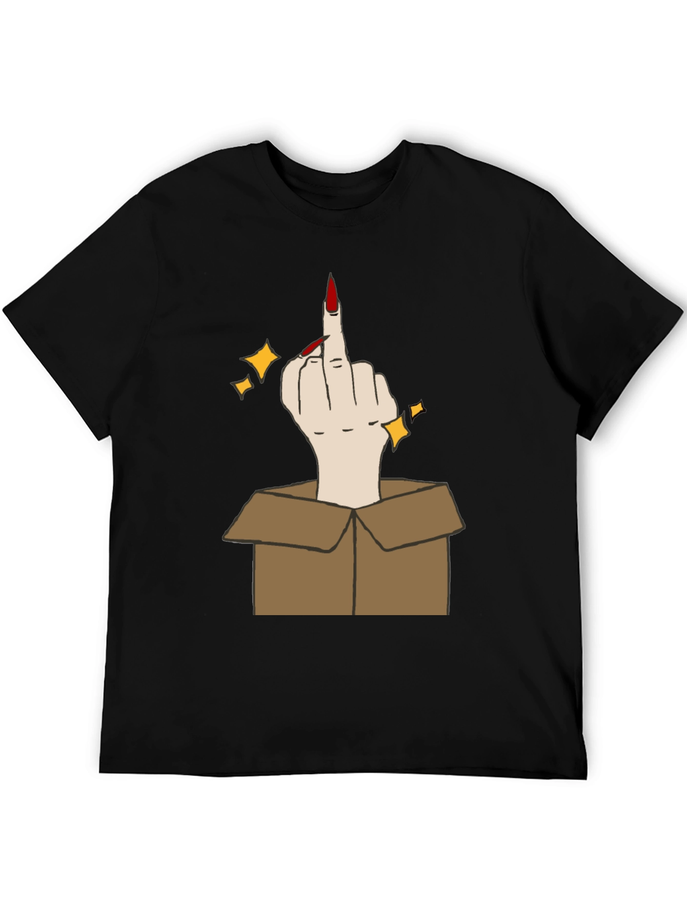 Middle Finger in a Box Graphic Tee