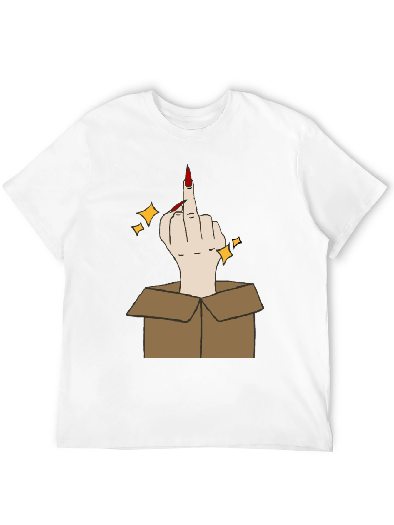 Middle Finger in a Box Graphic Tee