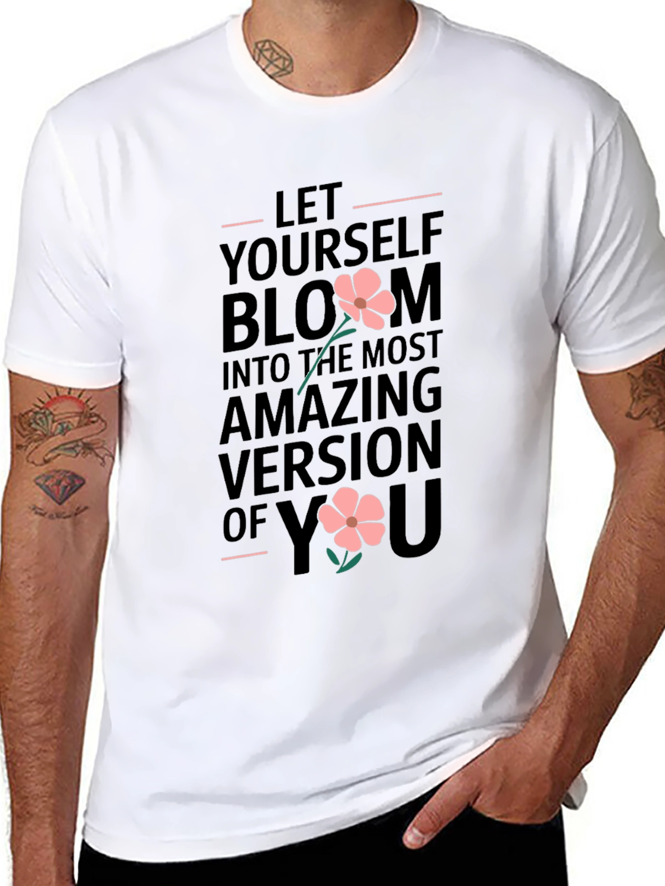 Bloom into You - Inspirational Graphic T-Shirt