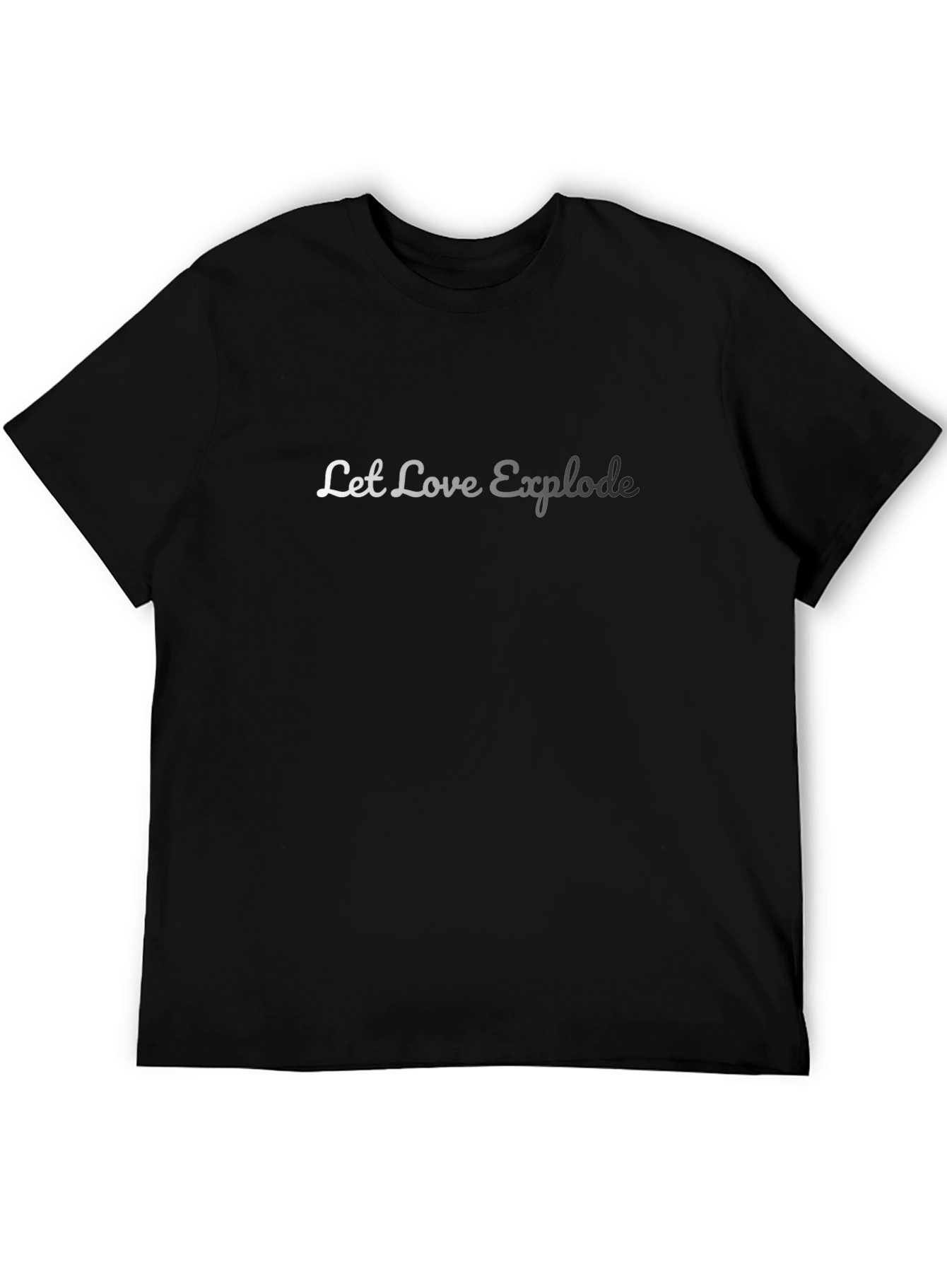 Let Love Explode Black Graphic Tee