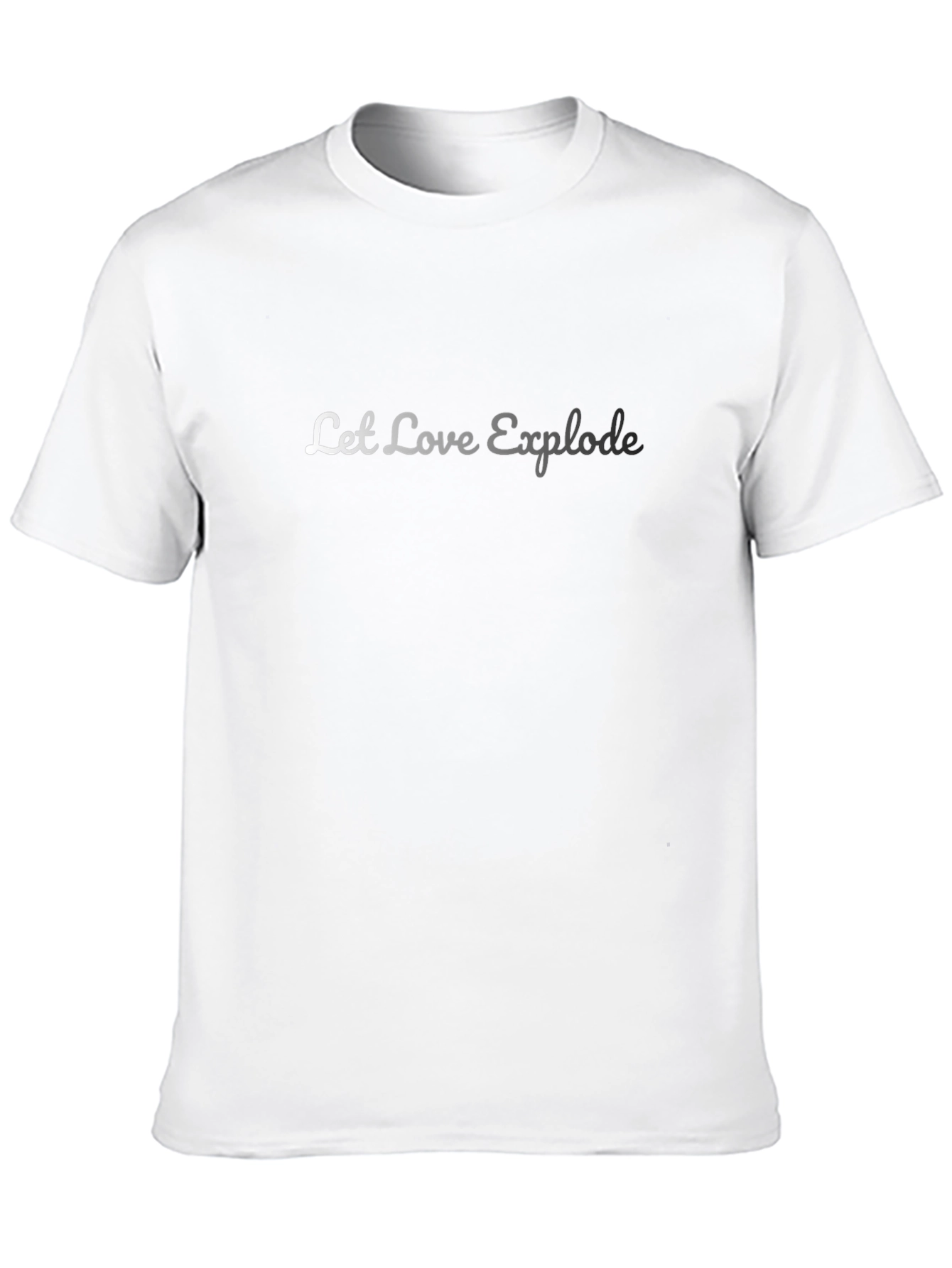 Let Love Explode Black Graphic Tee