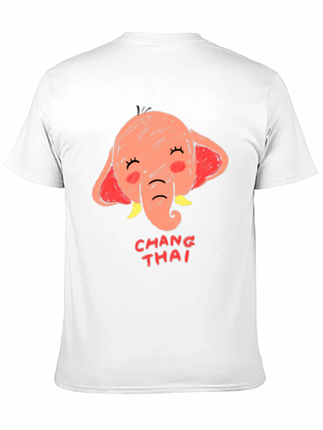 Chang Thai Elephant Graphic Tee - Unisex Black T-Shirt