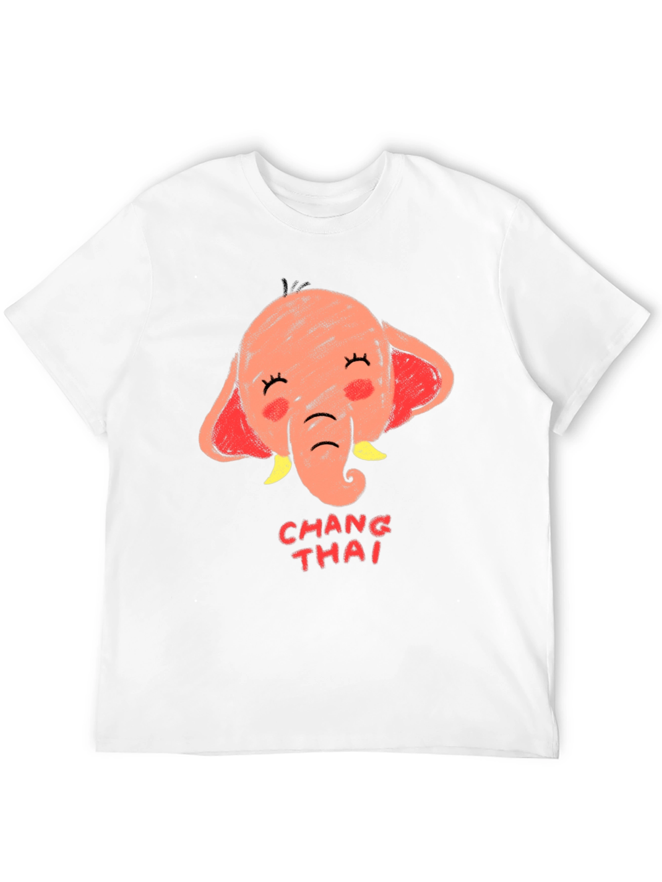 Chang Thai Elephant Graphic Tee - Unisex Black T-Shirt
