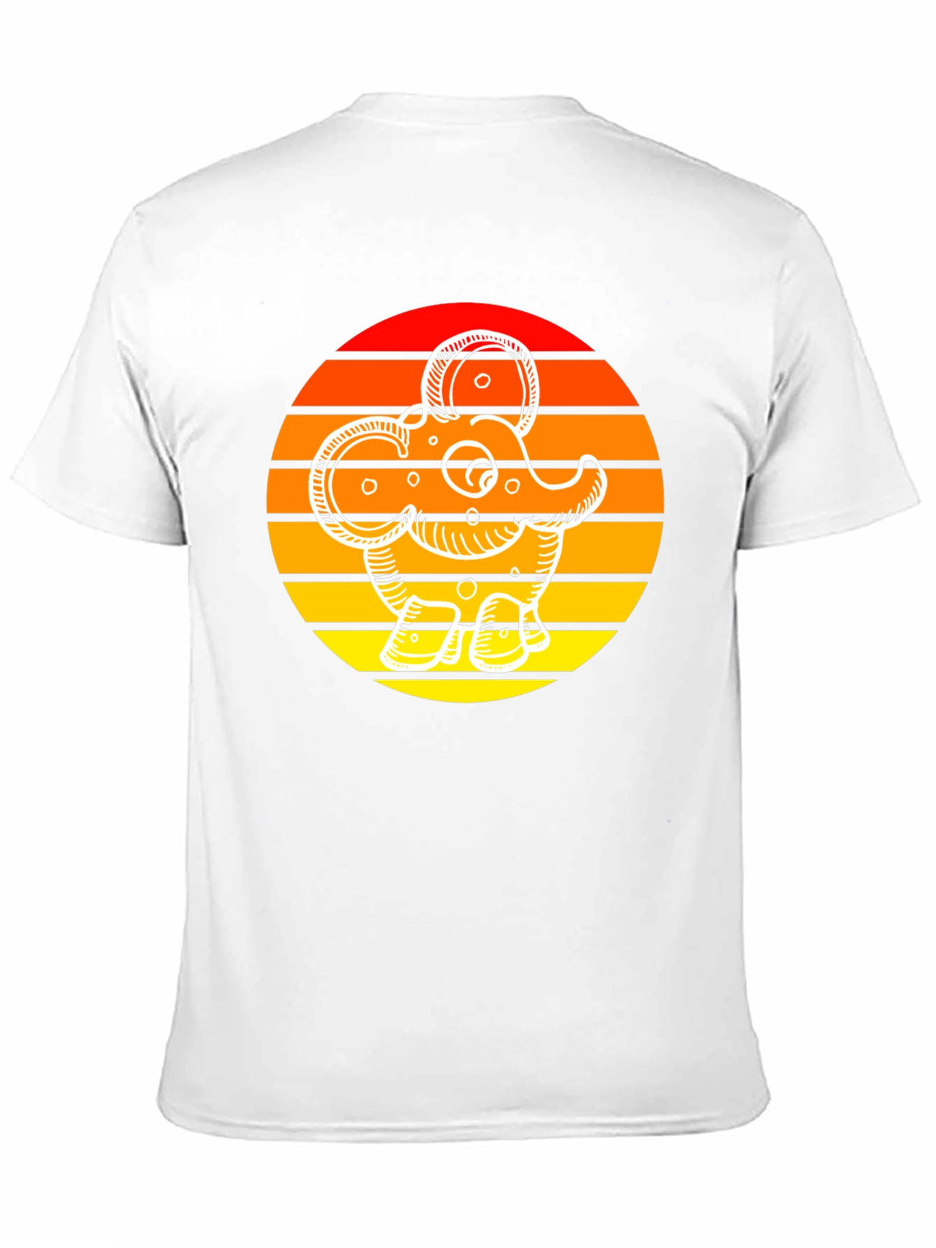 Retro Elephant Sunset Tee