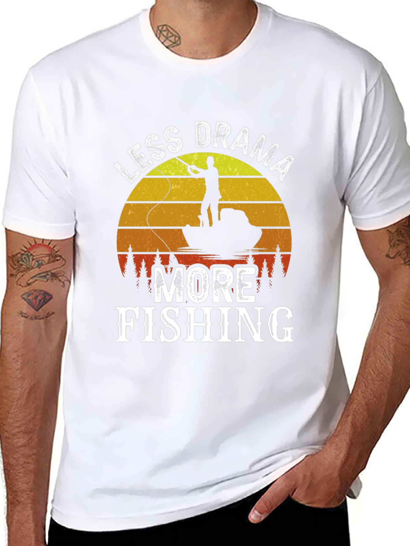 Less Drama More Fishing T-Shirt