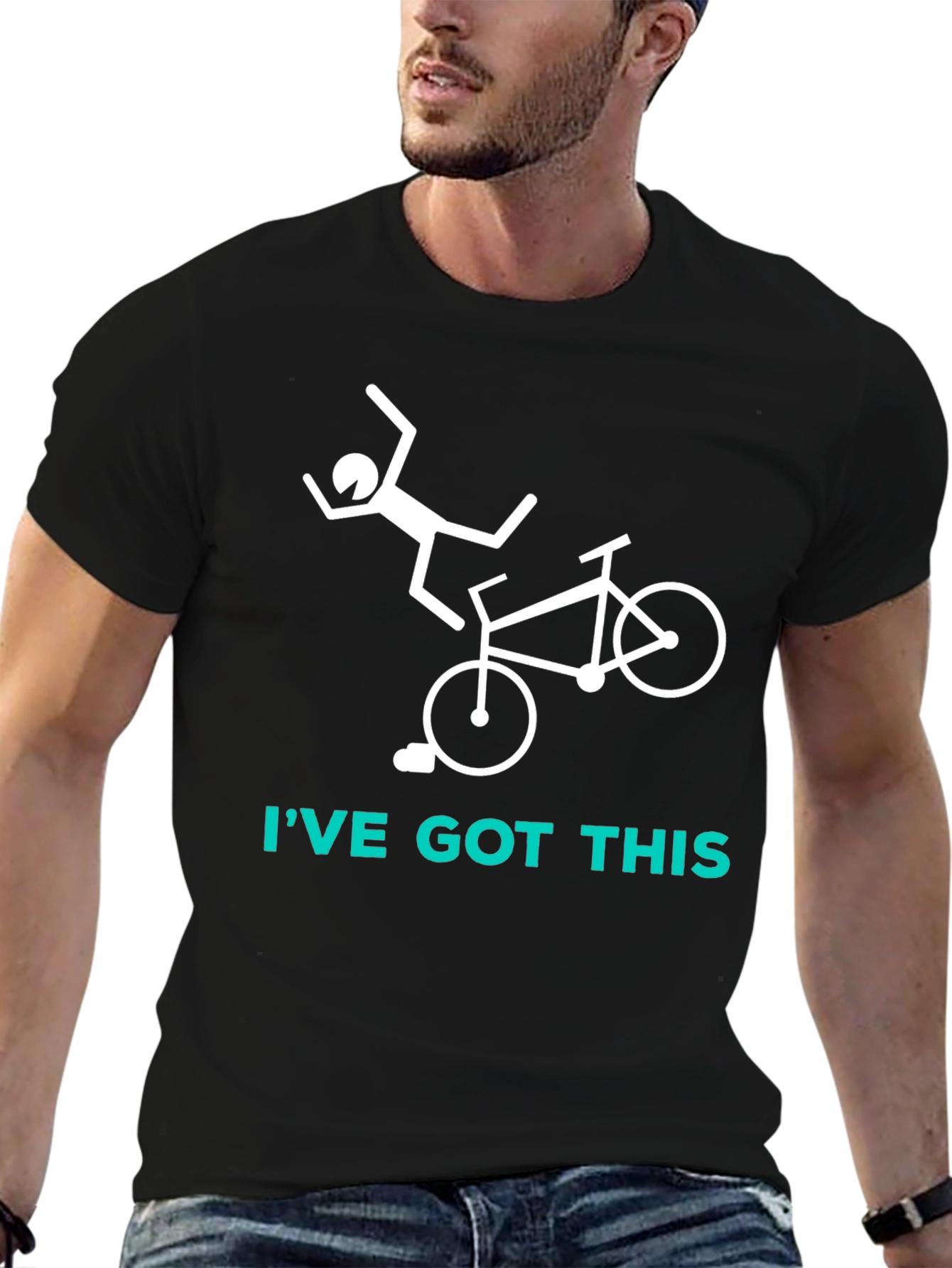 IVE GOT THIS Bike Fail Black T-Shirt