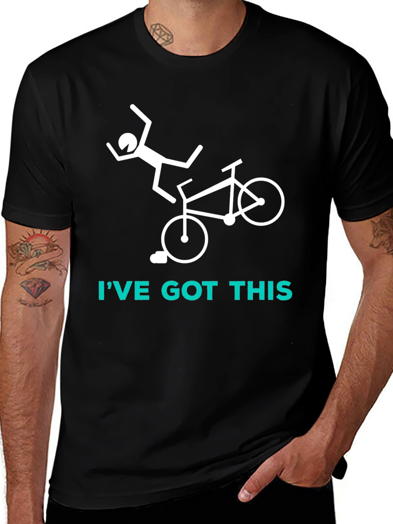 IVE GOT THIS Bike Fail Black T-Shirt