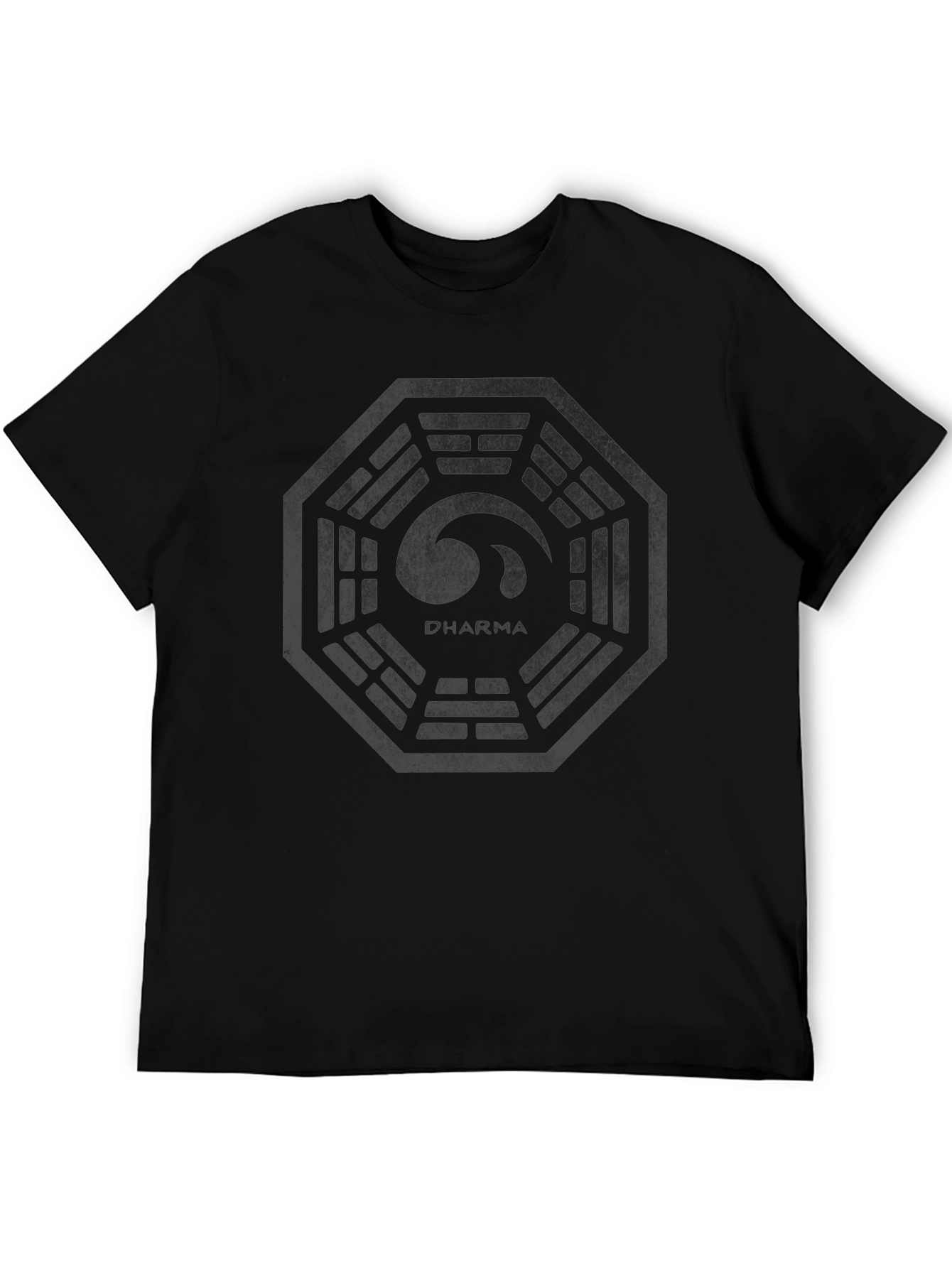 Mens Black DHARMA Initiative Graphic T-Shirt