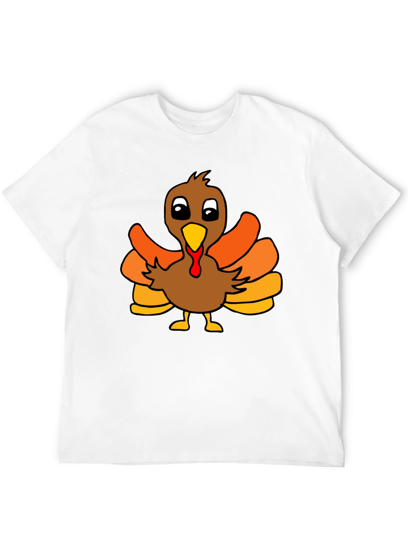 Thanksgiving Turkey Graphic Tee - Black Unisex T-Shirt