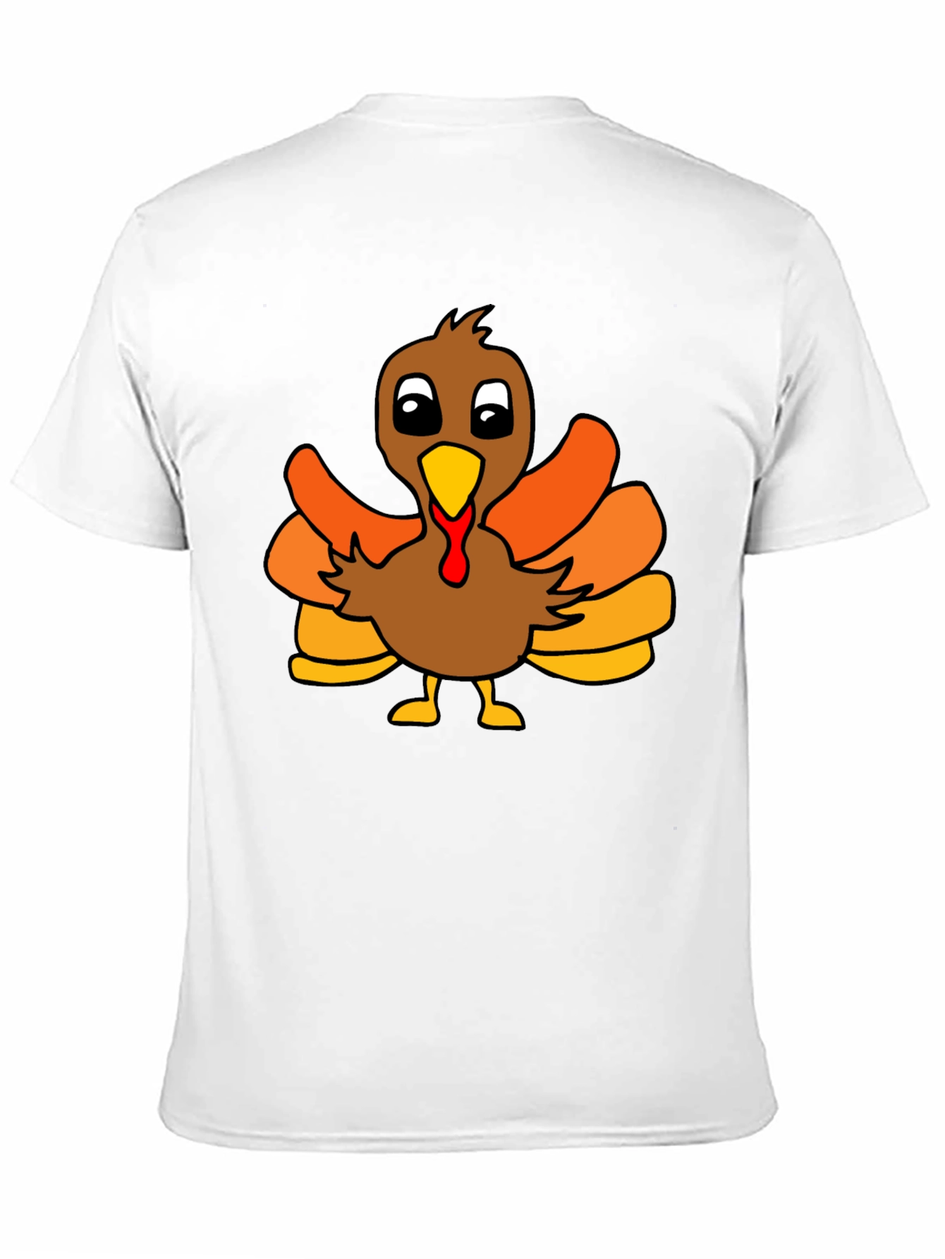 Thanksgiving Turkey Graphic Tee - Black Unisex T-Shirt