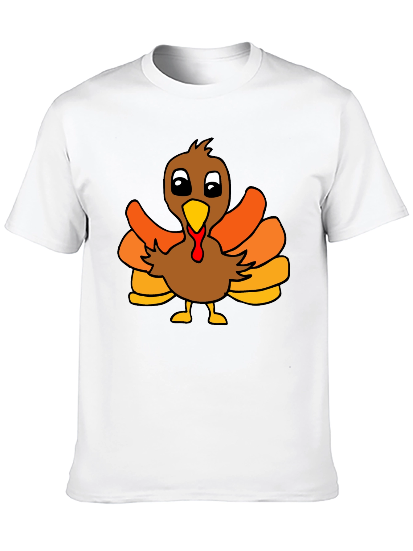 Thanksgiving Turkey Graphic Tee - Black Unisex T-Shirt