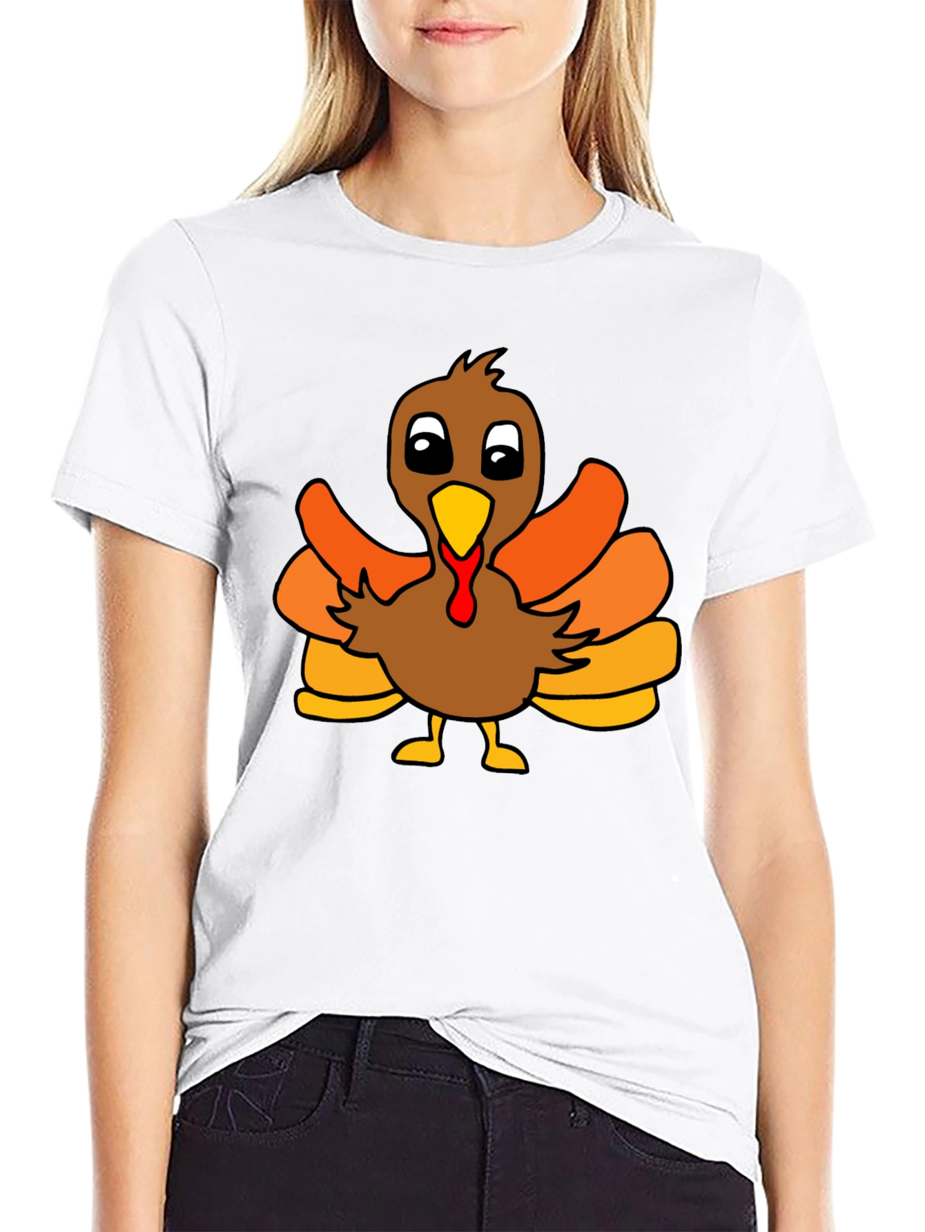 Thanksgiving Turkey Graphic Tee - Black Unisex T-Shirt