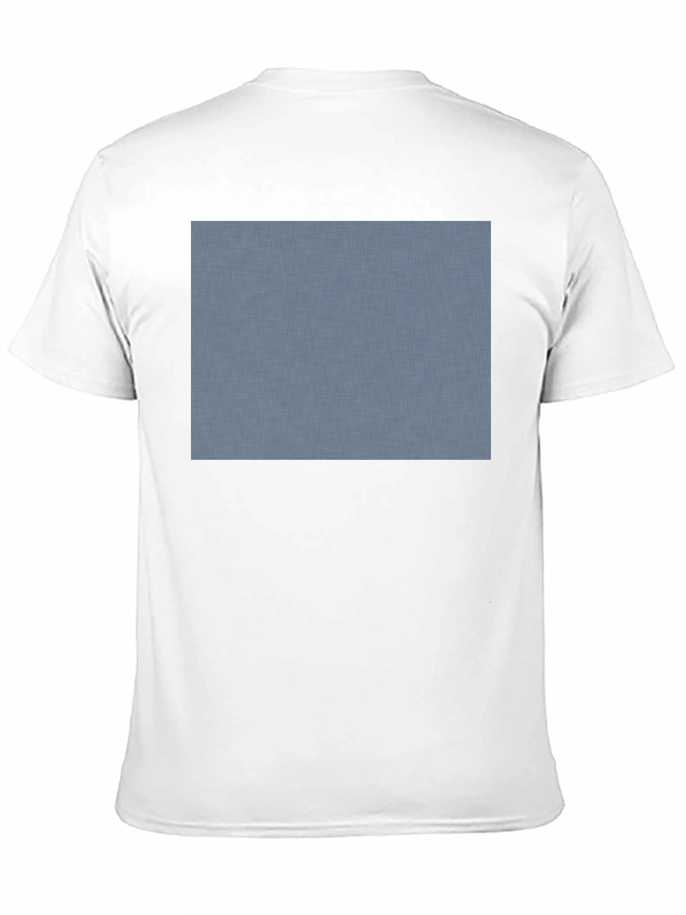 Classic Black Crew Neck T-Shirt with Custom Print Area