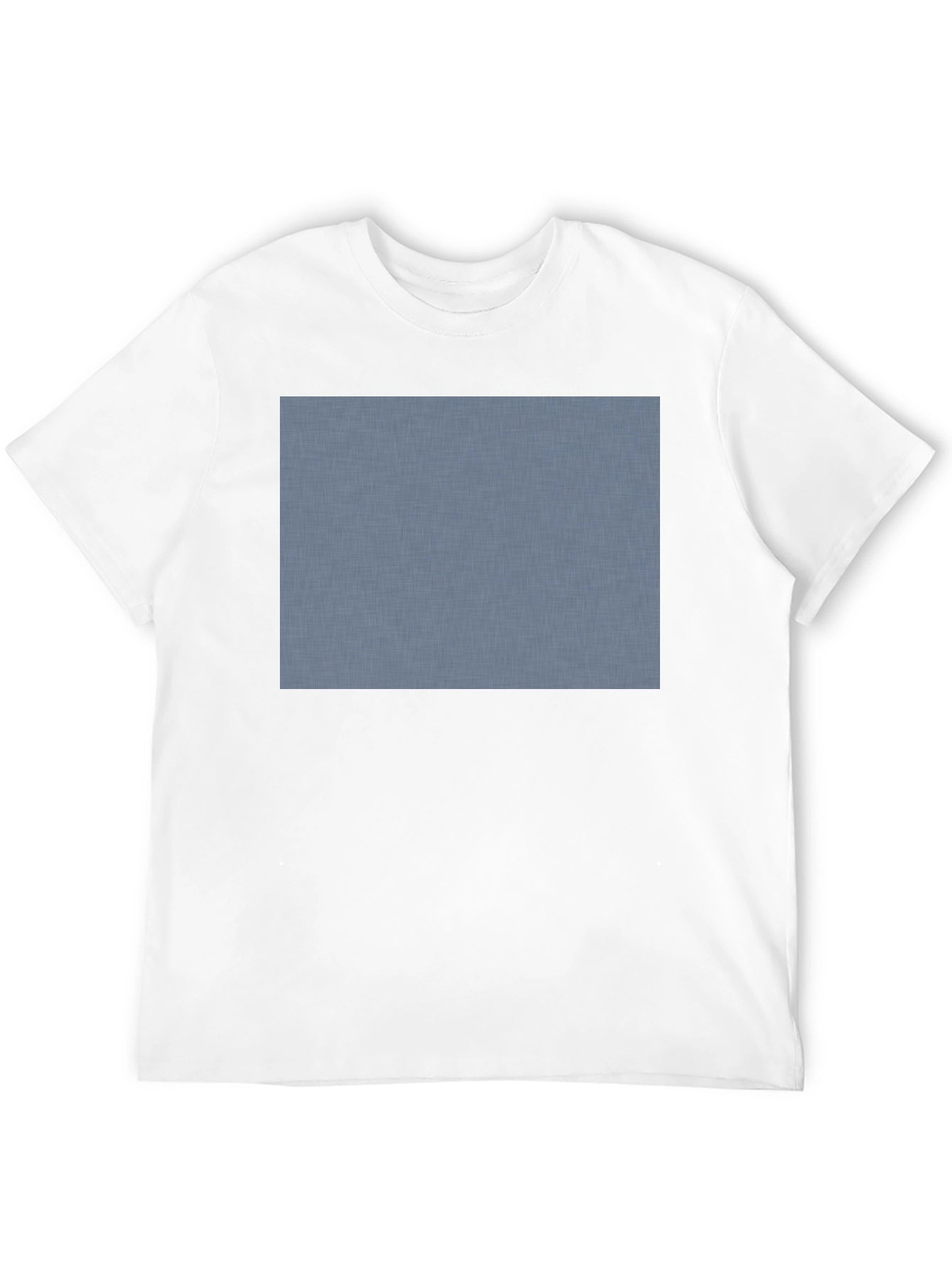 Classic Black Crew Neck T-Shirt with Custom Print Area