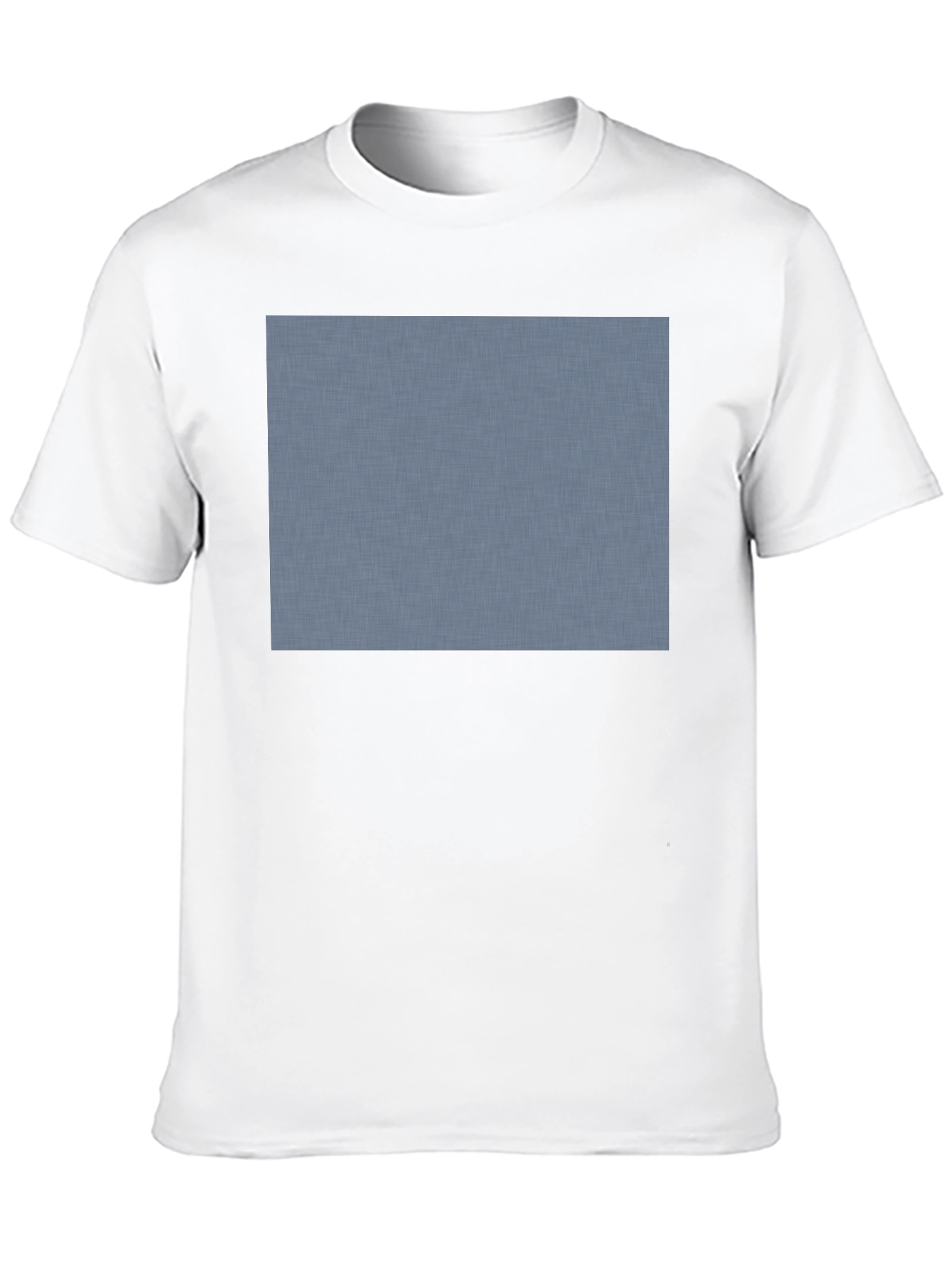 Classic Black Crew Neck T-Shirt with Custom Print Area