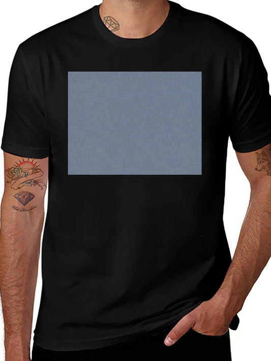 Classic Black Crew Neck T-Shirt with Custom Print Area