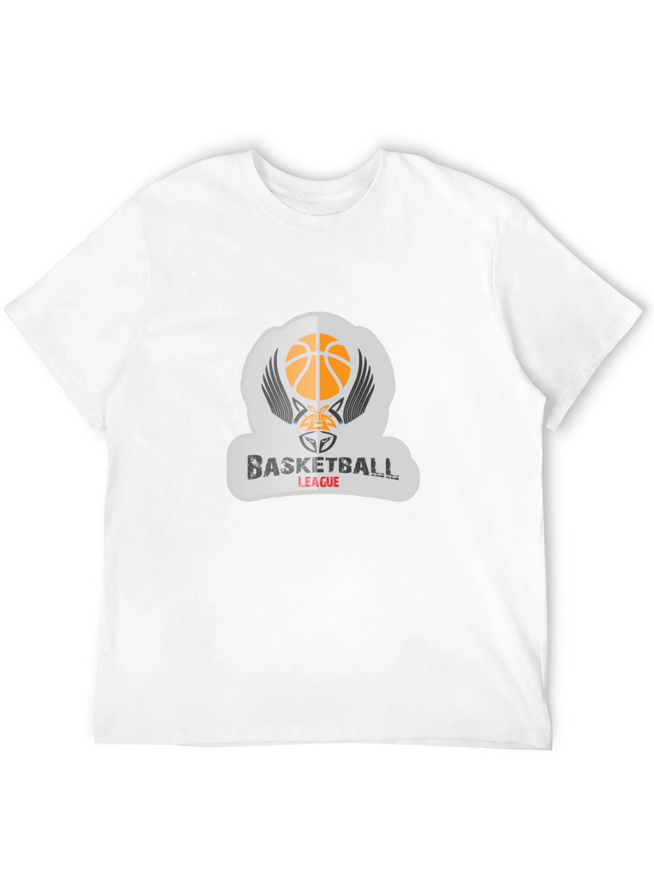 Basketball League Graphic Tee - Stylish Black T-Shirt