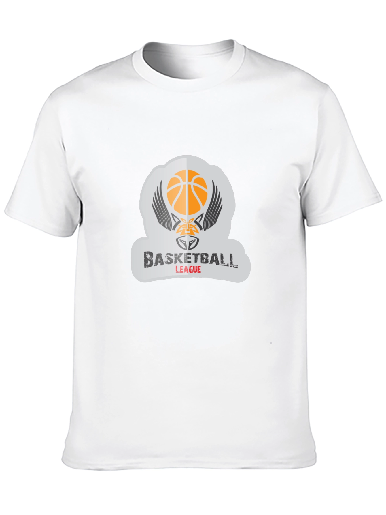 Basketball League Graphic Tee - Stylish Black T-Shirt