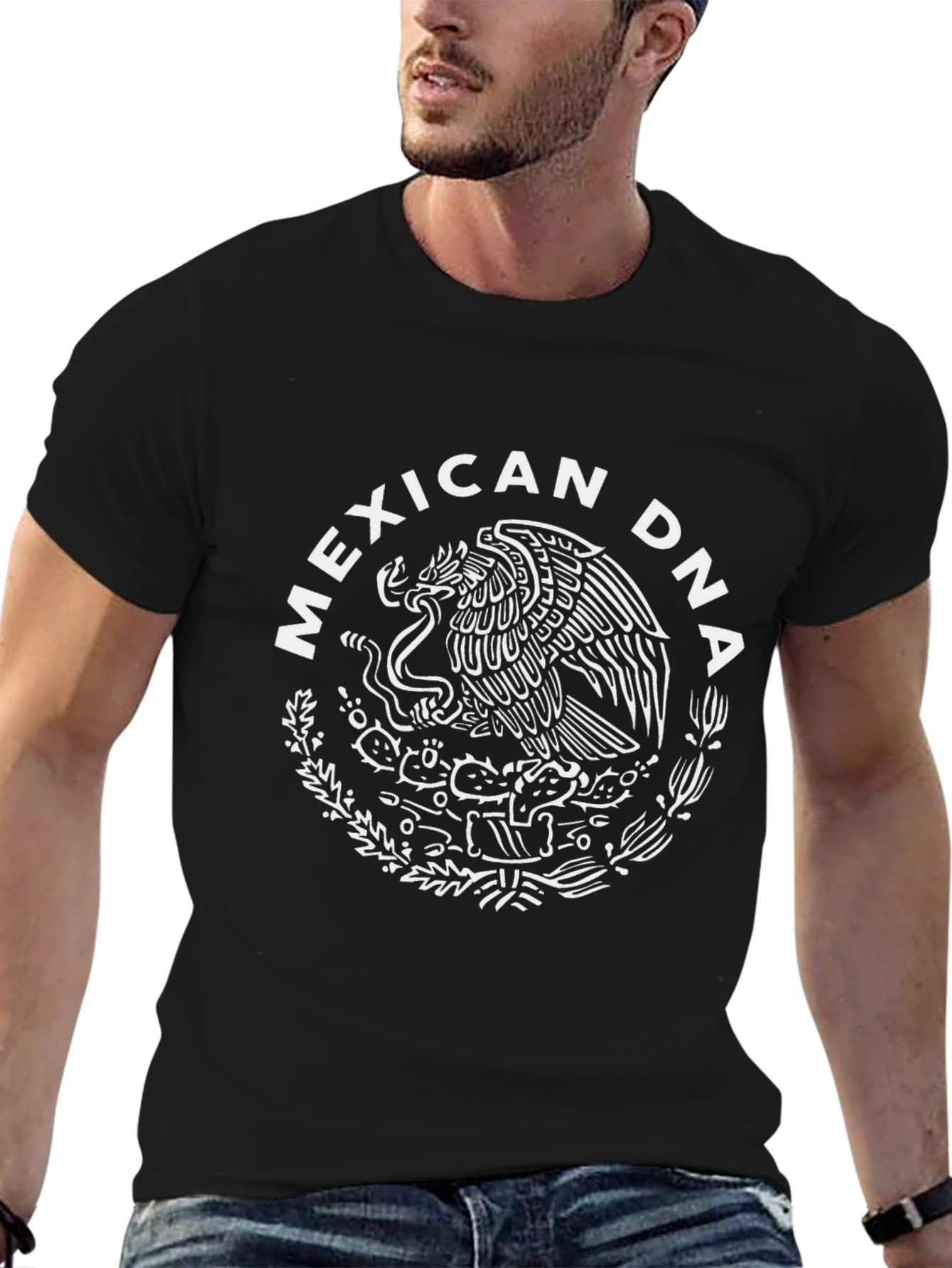 Mexican DNA T-Shirt - Black Cotton Tee