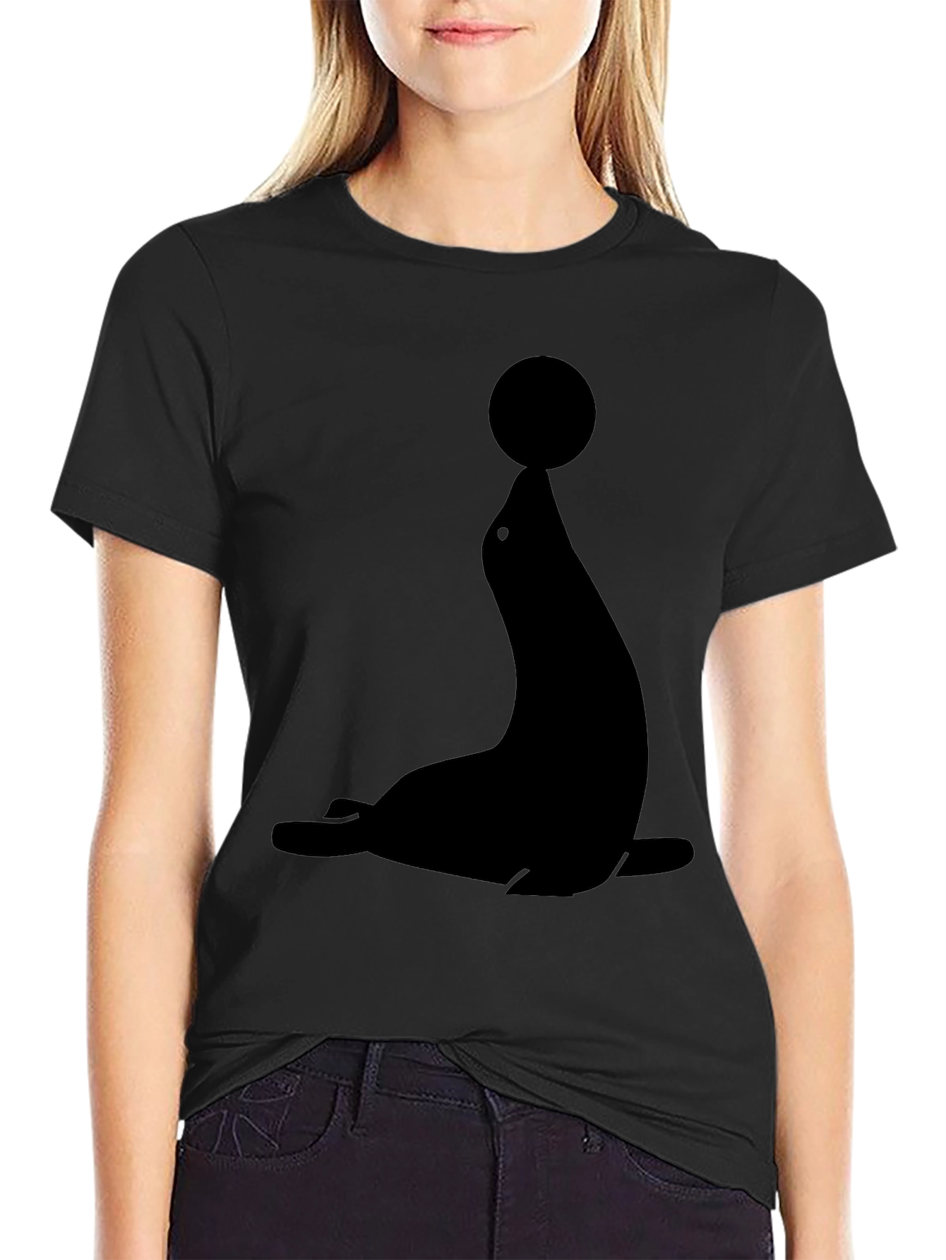 Seal Balancing Ball Graphic T-Shirt