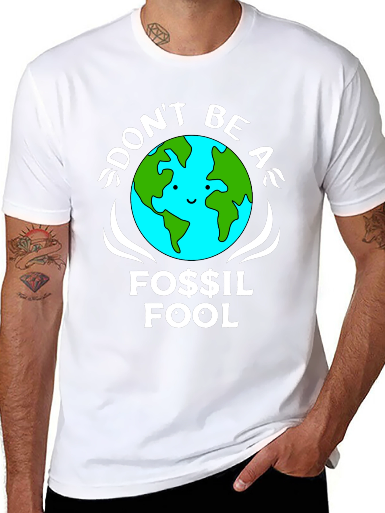 Dont Be A Fossil Fool Graphic T-Shirt