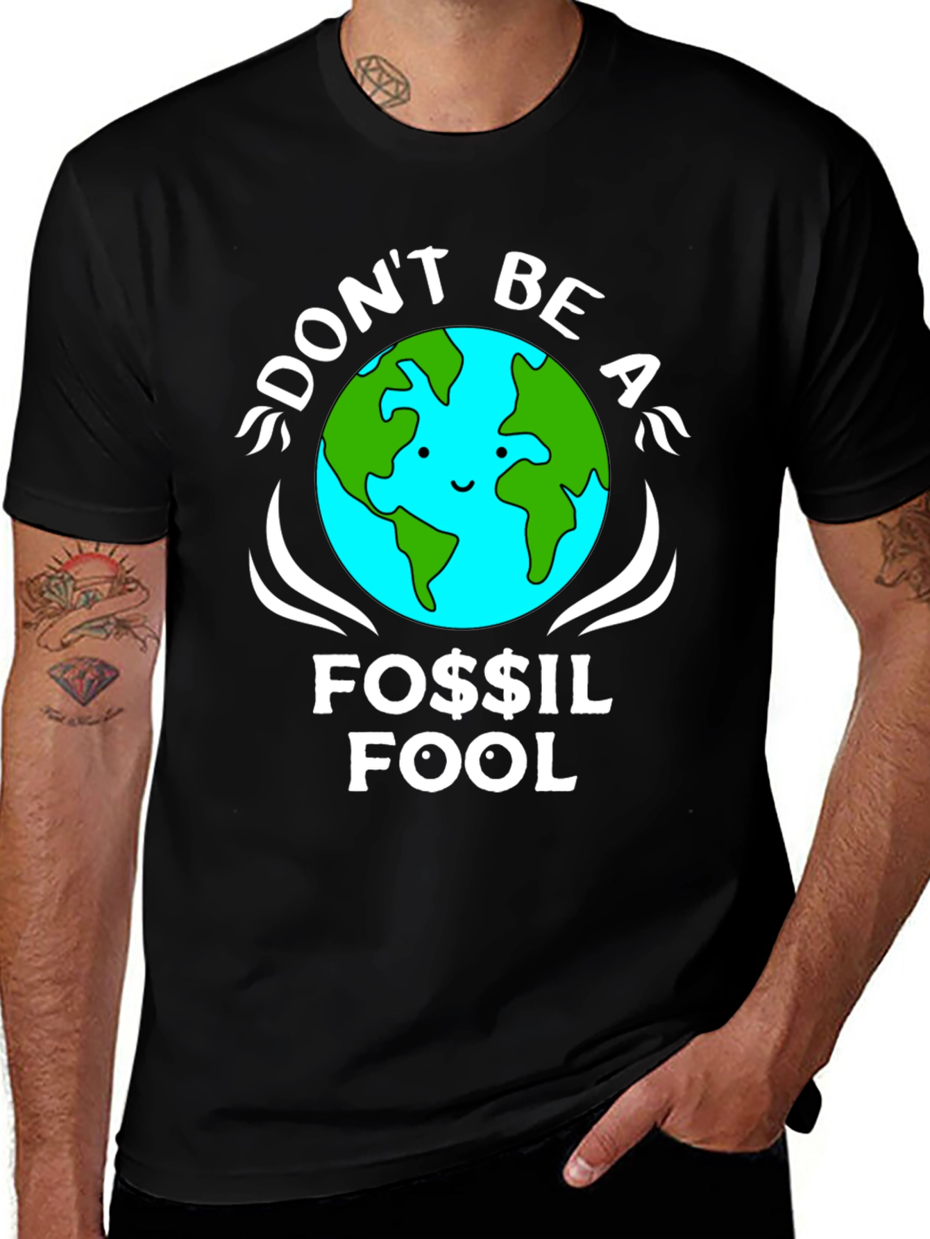 Dont Be A Fossil Fool Graphic T-Shirt