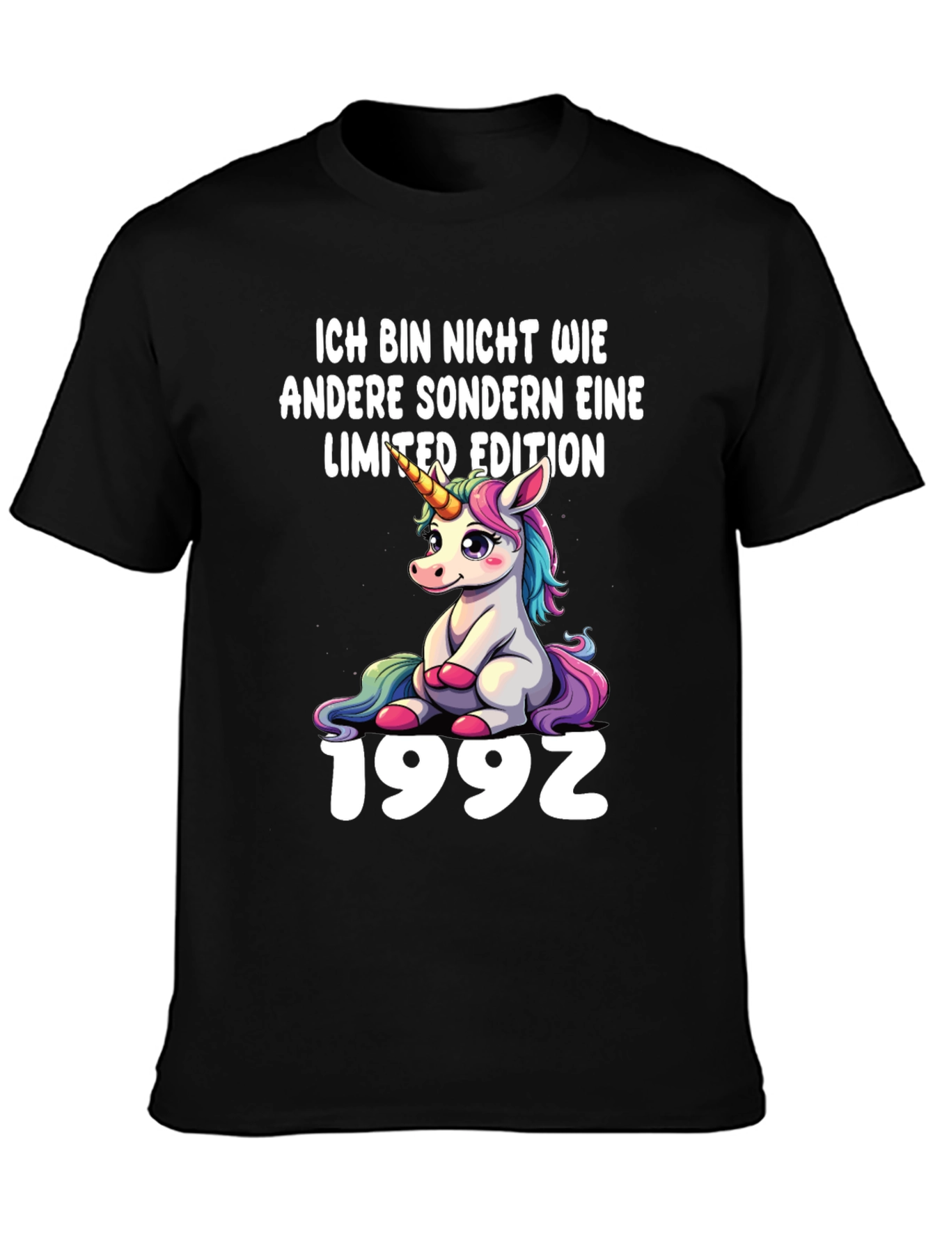 Unicorn Limited Edition 1992 Black T-Shirt