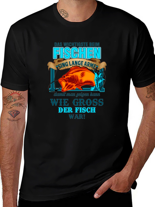 Funny Fishing T-Shirt - The Fish Was This Big!