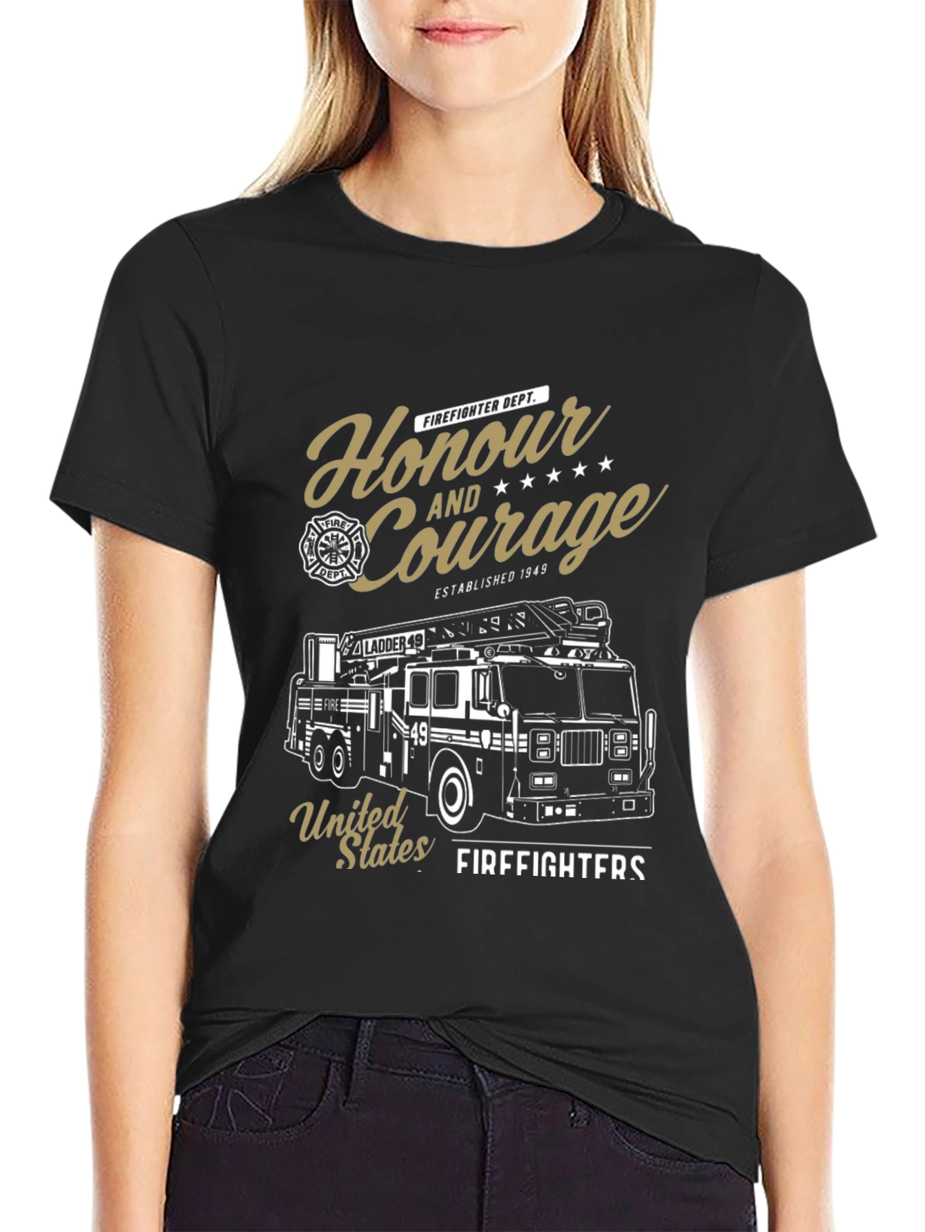 Firefighter Honour and Courage T-Shirt
