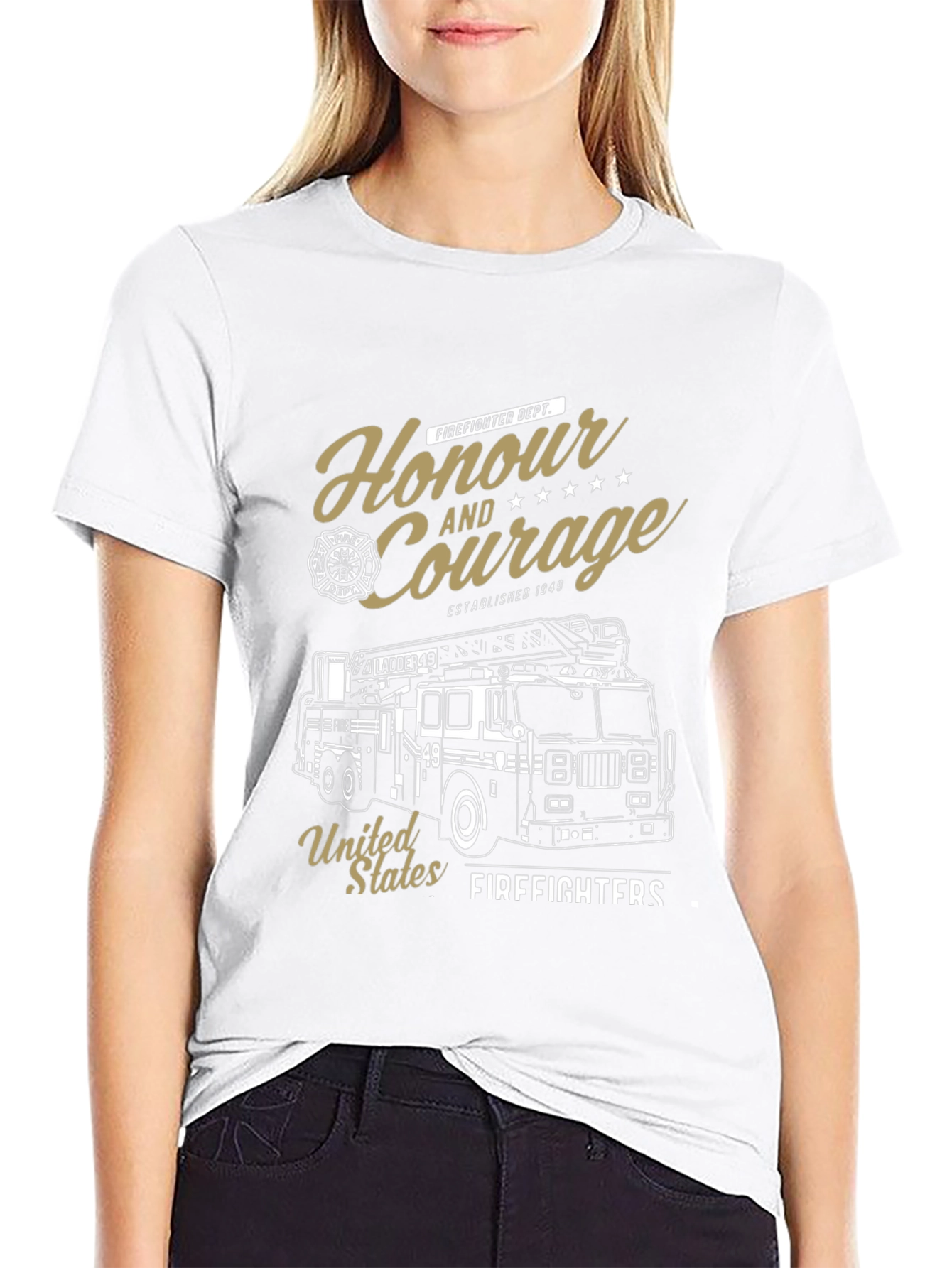 Firefighter Honour and Courage T-Shirt