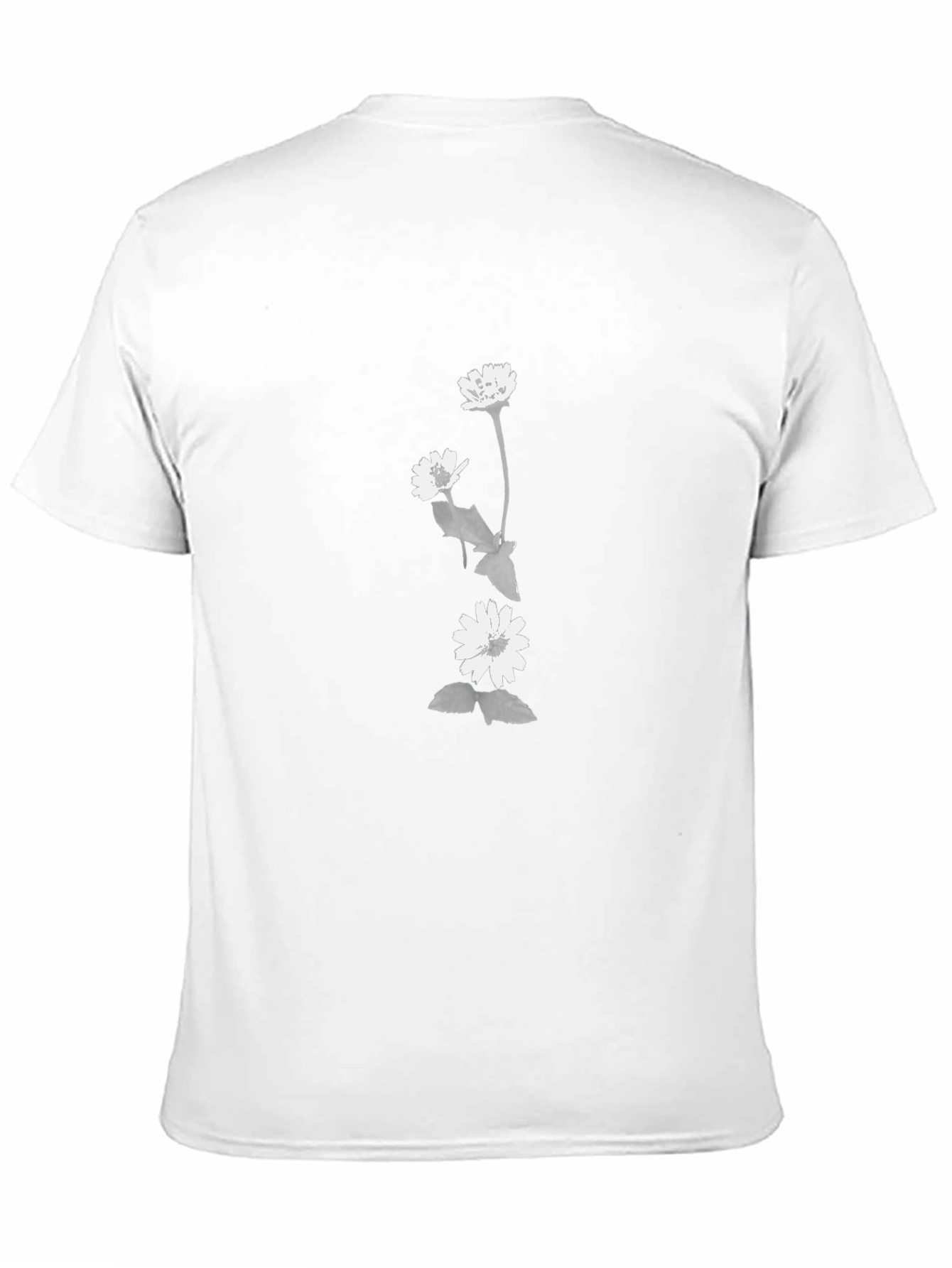 Floral Graphic Tee - Black Casual Comfort
