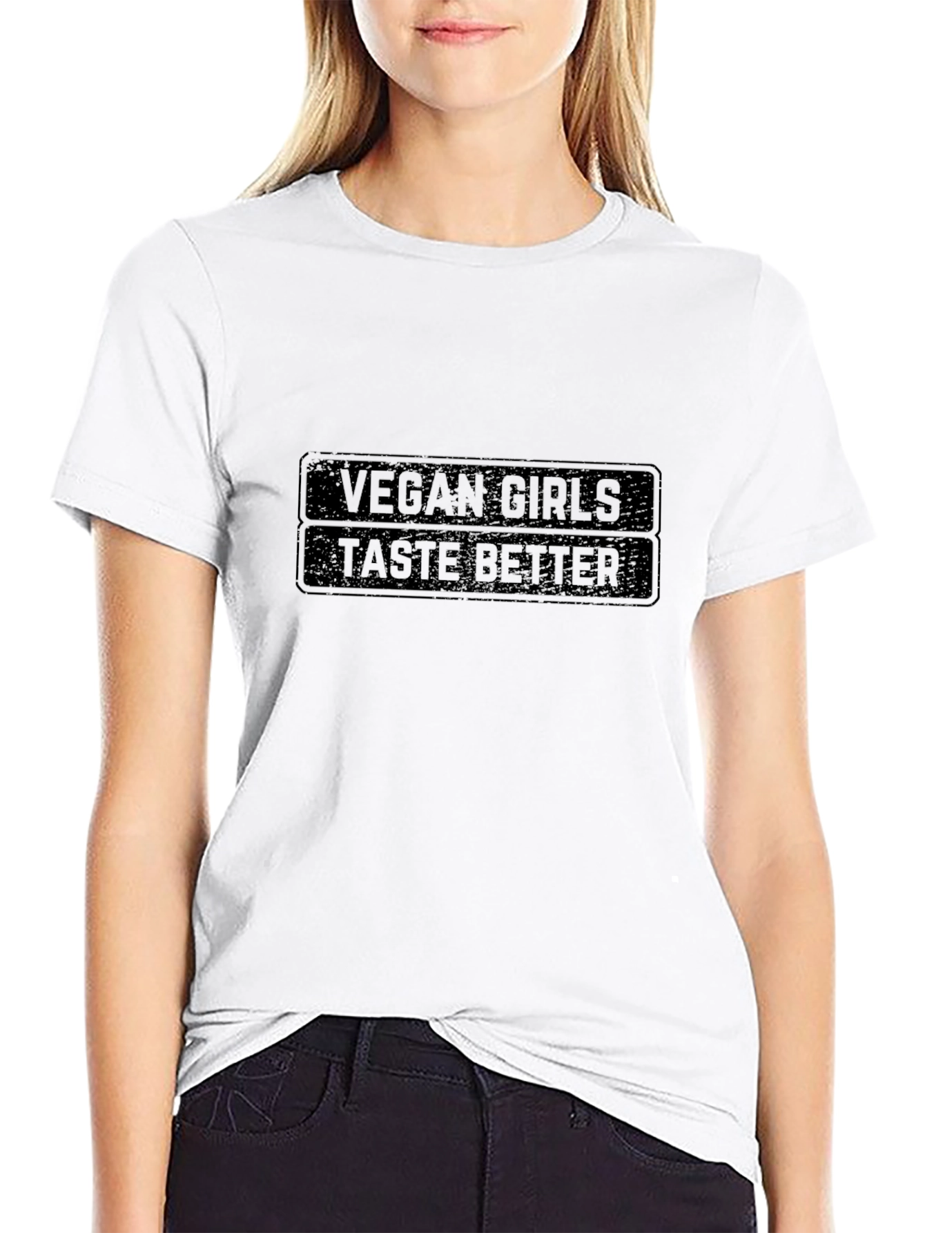 Vegan Girls Taste Better Black T-Shirt