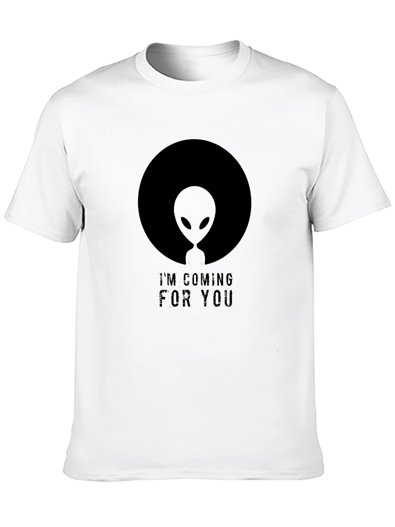 Alien Coming For You Black T-Shirt