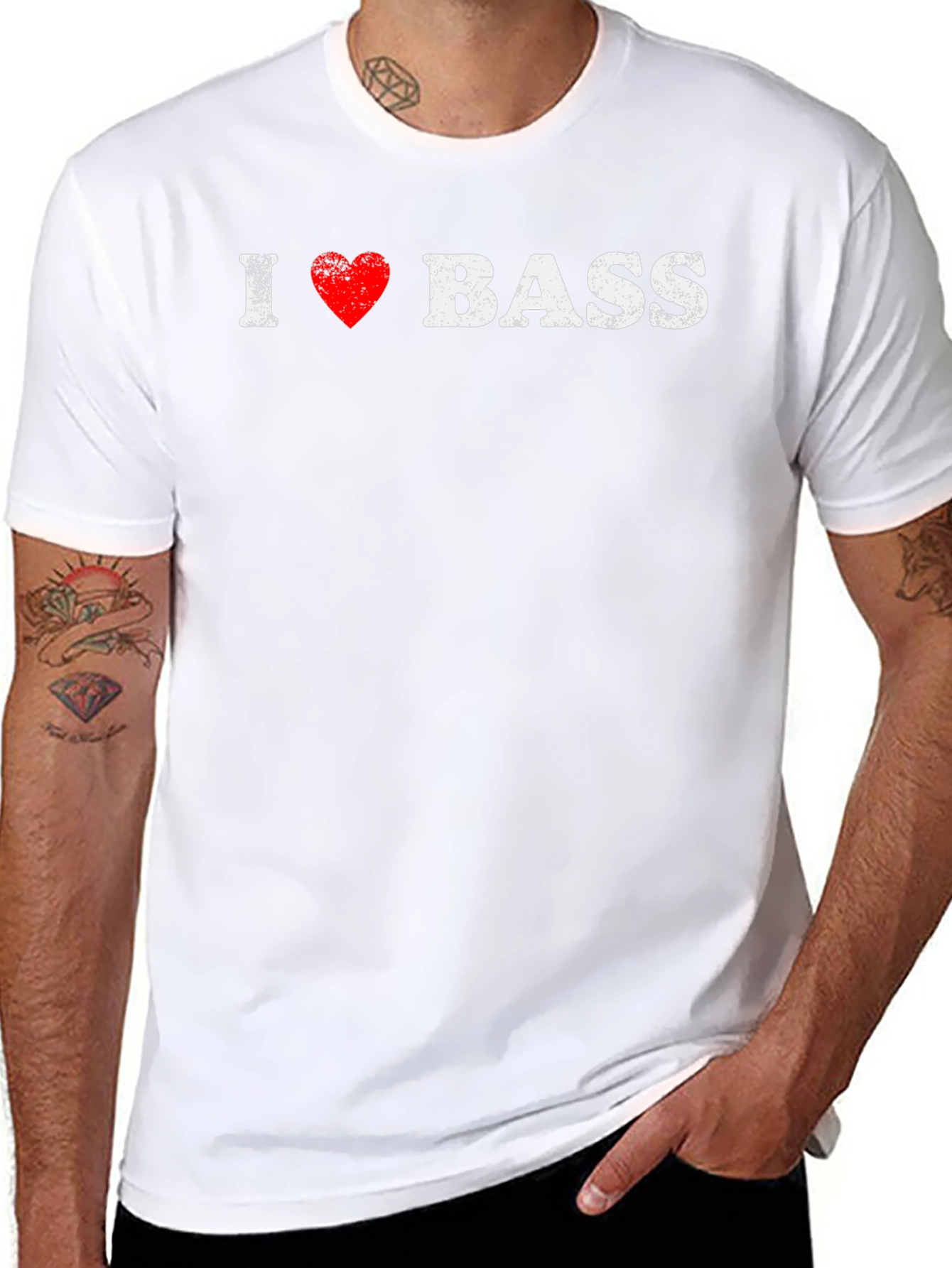 I Love Bass T-Shirt - Music Lover Tee